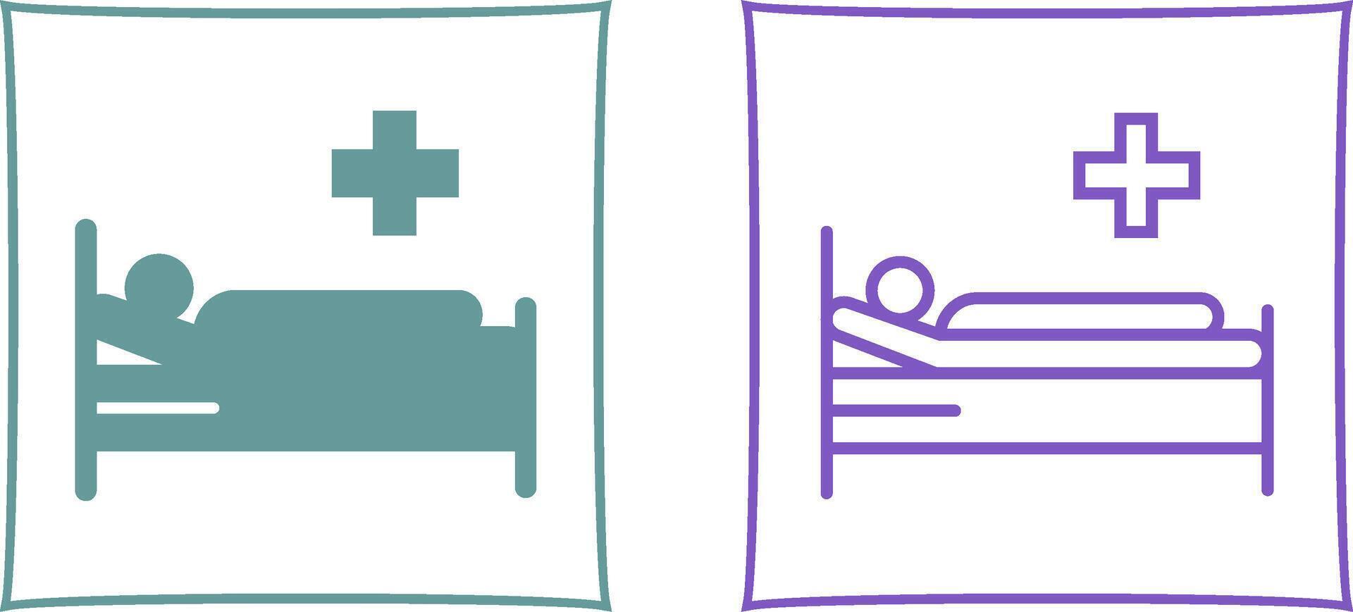 Patient Bed Vector Icon