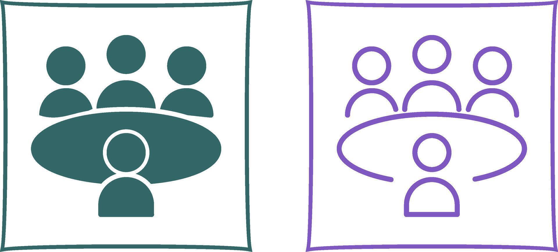 Conference Table Vector Icon