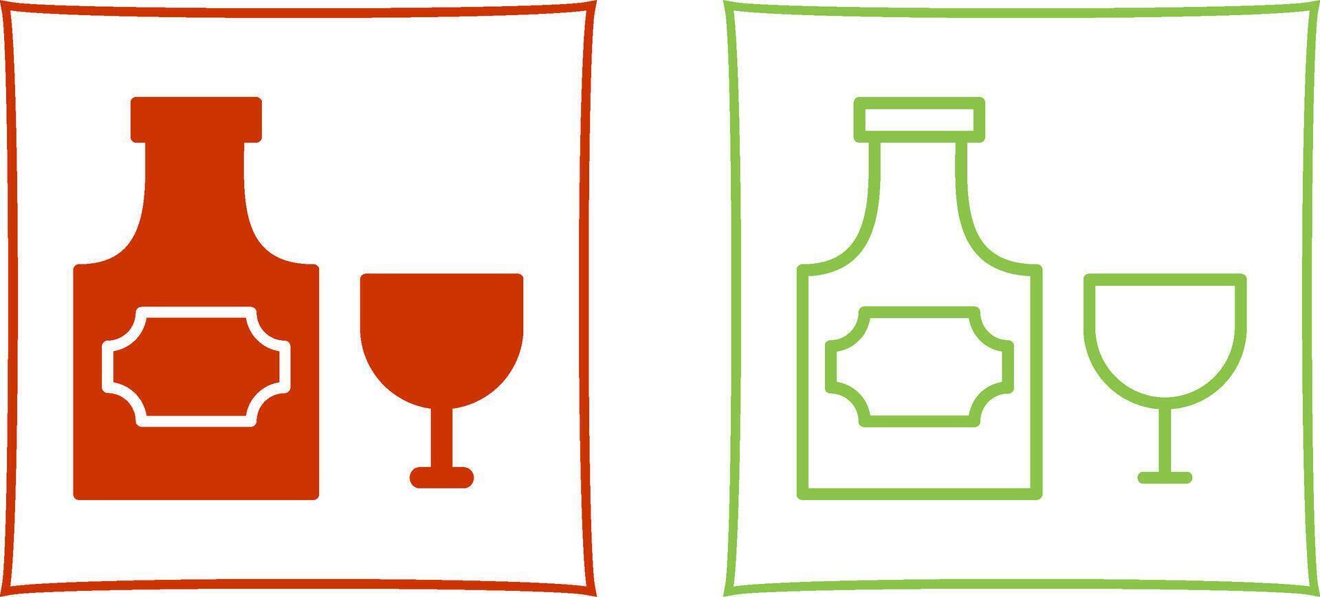 Bottle of Rum Vector Icon