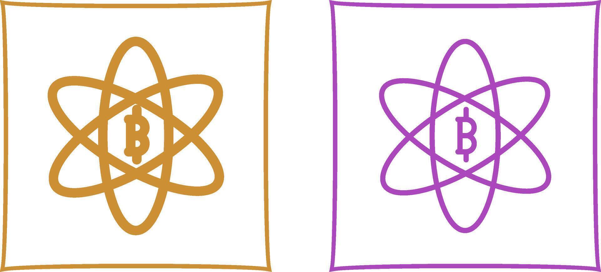 Bitcoin Science Vector Icon