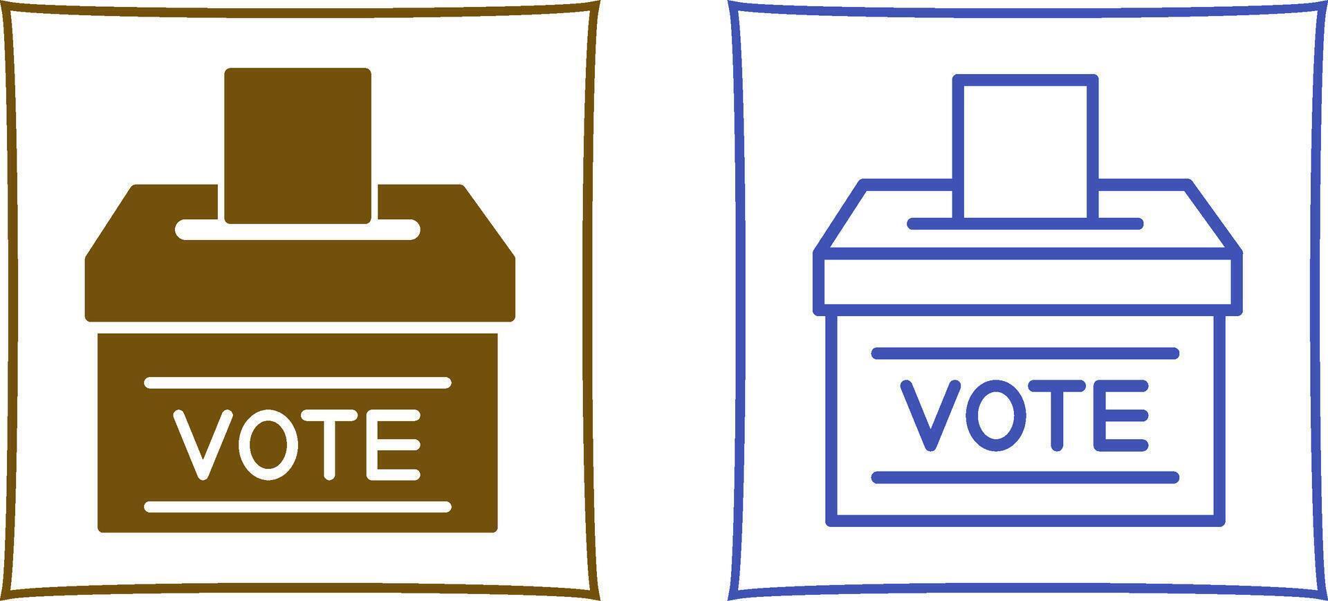 icono de vector de voto