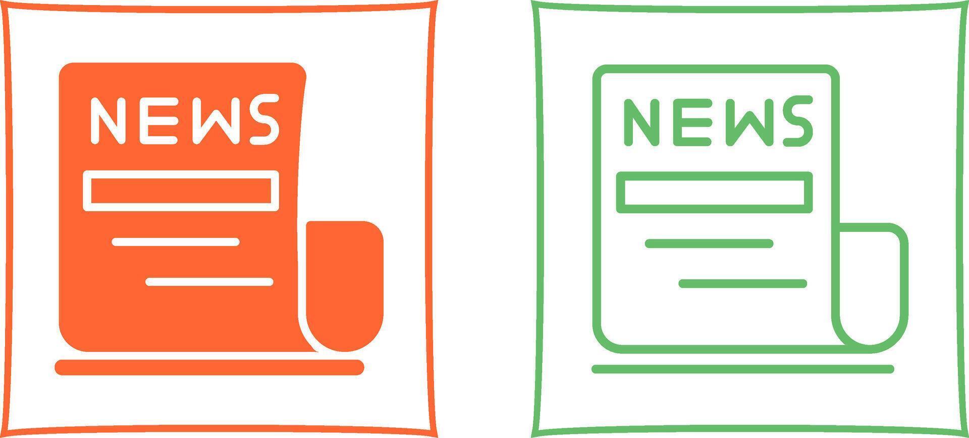 Newspaper Vector Icon