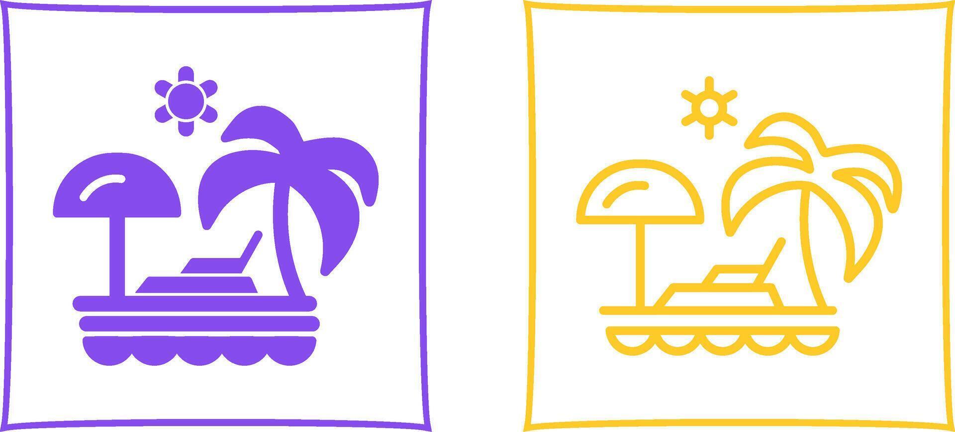 Vacation Spots Vector Icon