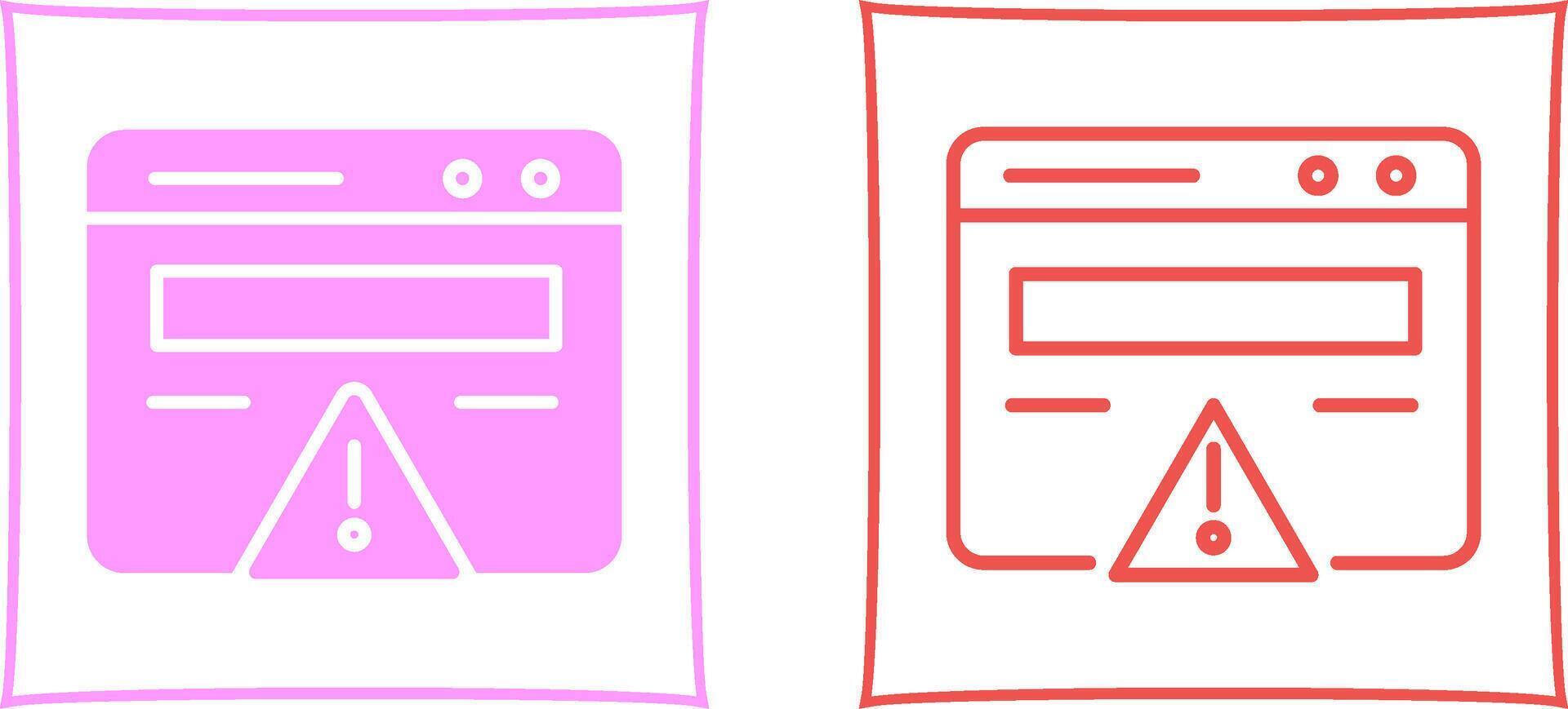 Web Error Vector Icon