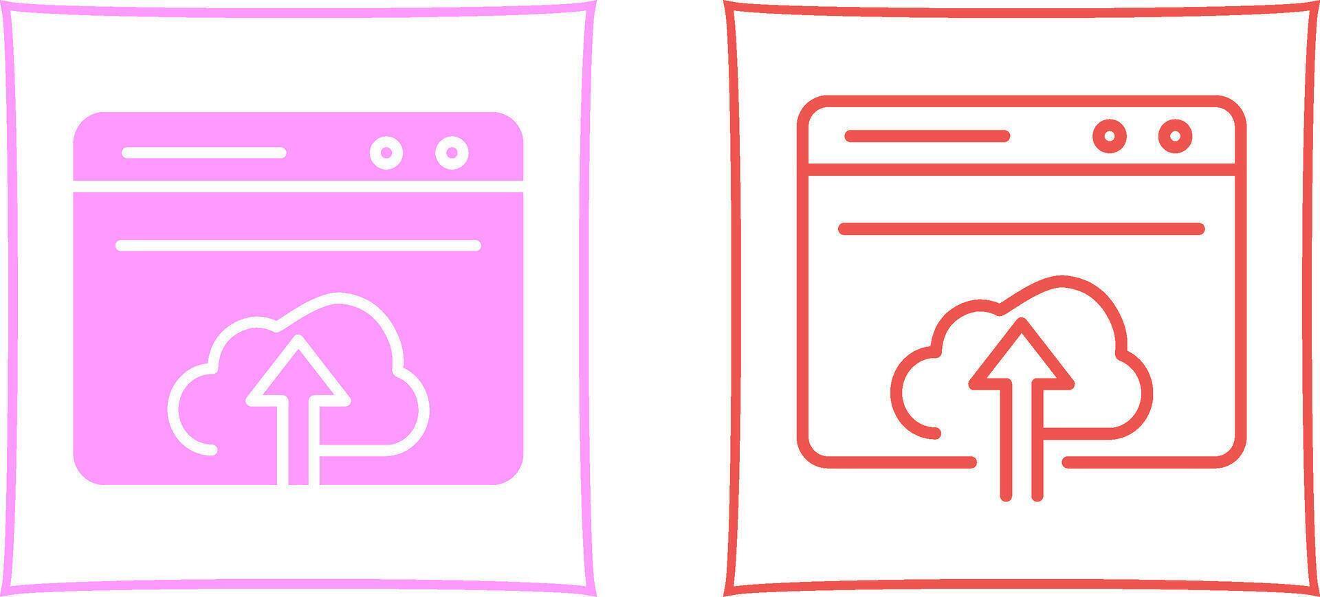 Upload Web Vector Icon