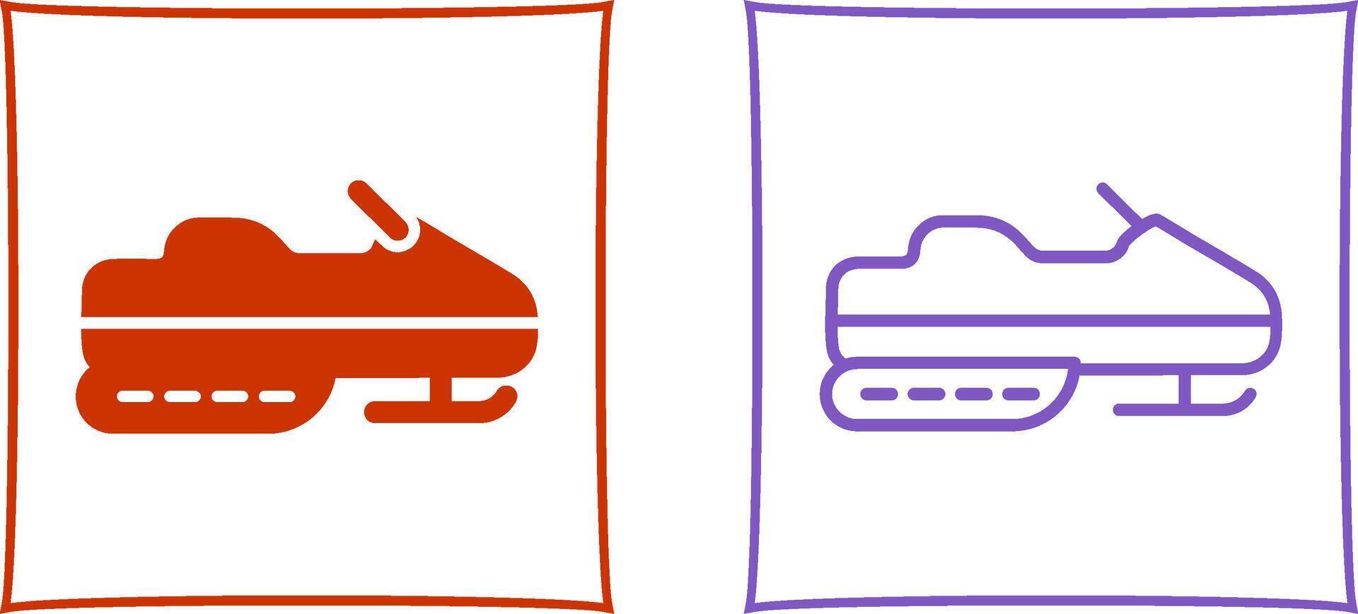 Snowmobile Vector Icon
