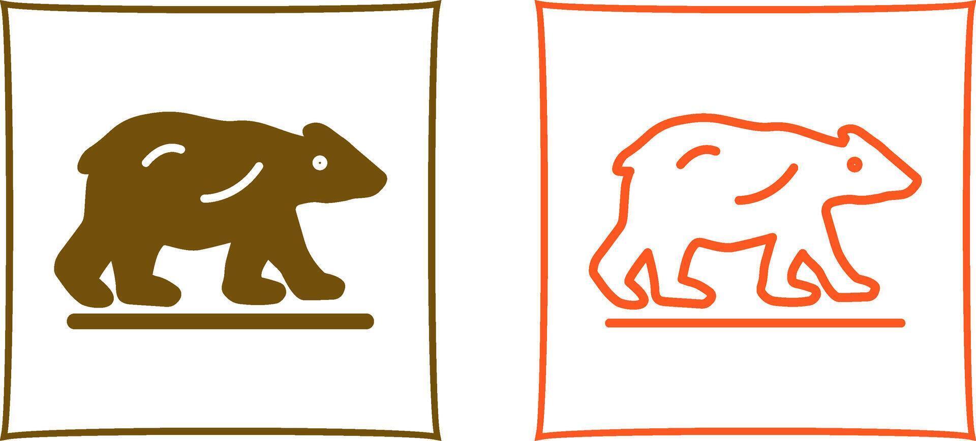 Polar Bear Vector Icon