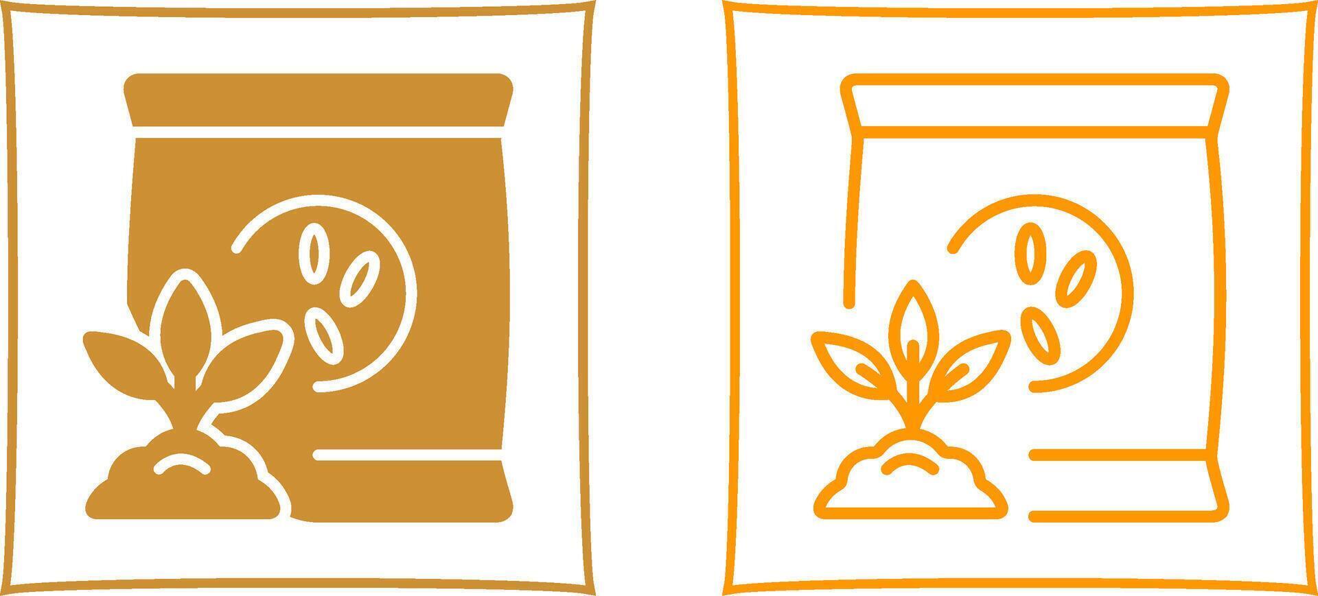 Fertilizer Bag Vector Icon