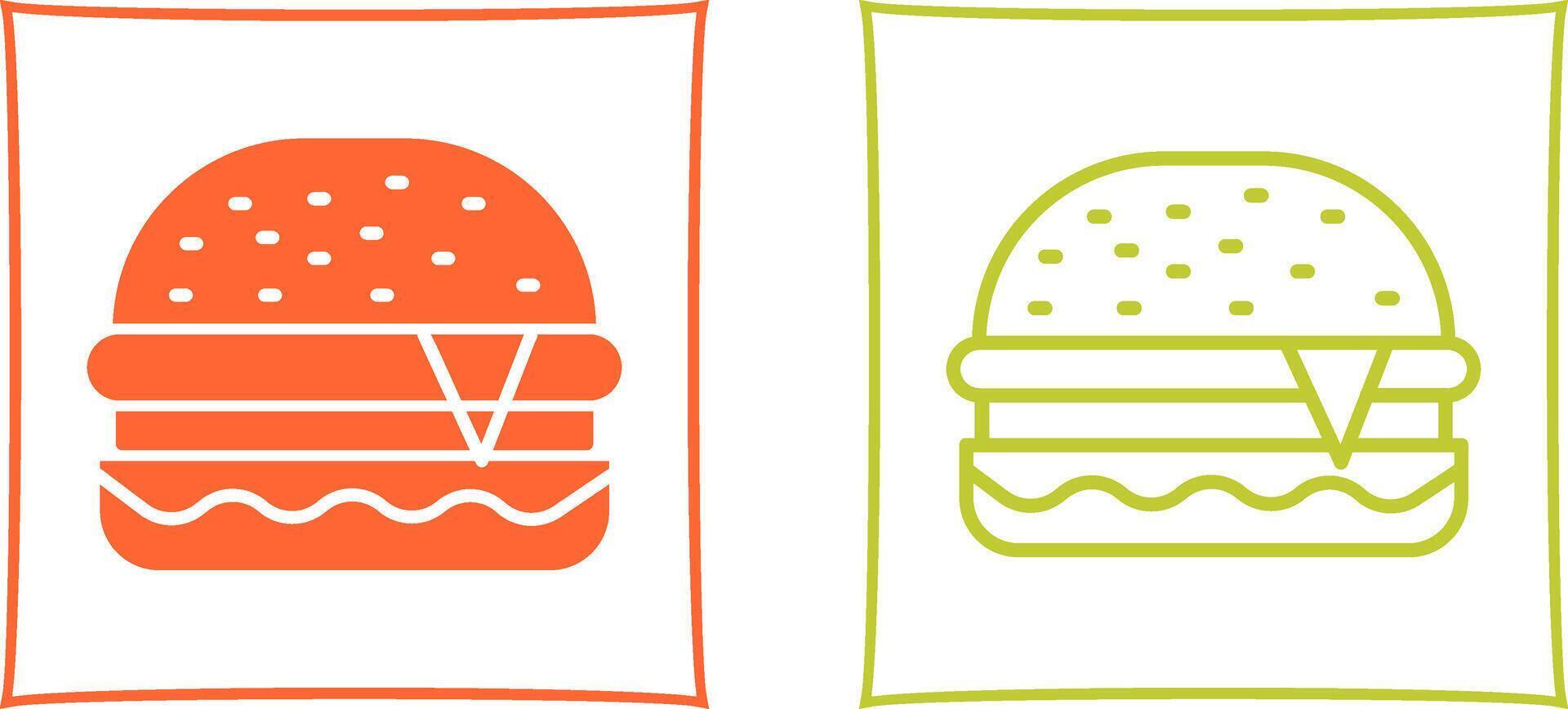 icono de vector de hamburguesa