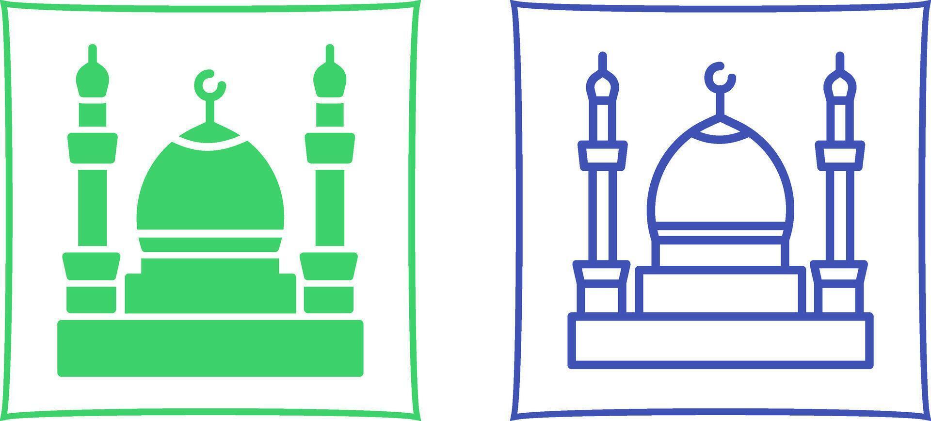 icono de vector de mezquita