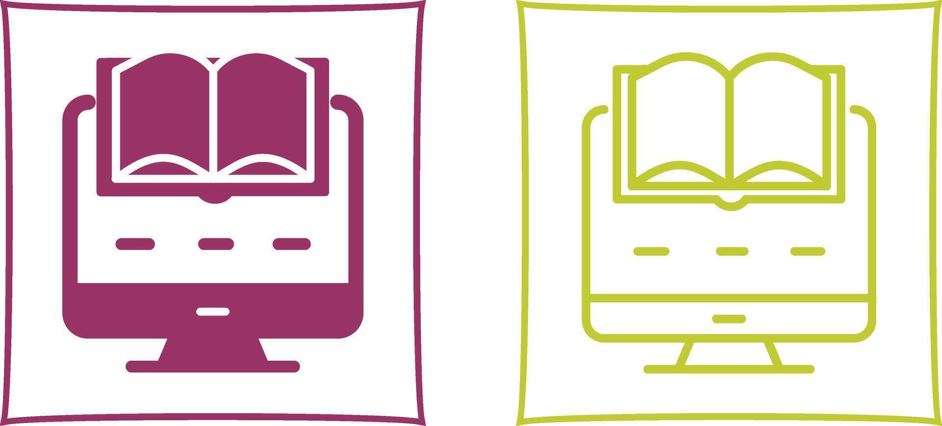 Digital Learning Vector Icon