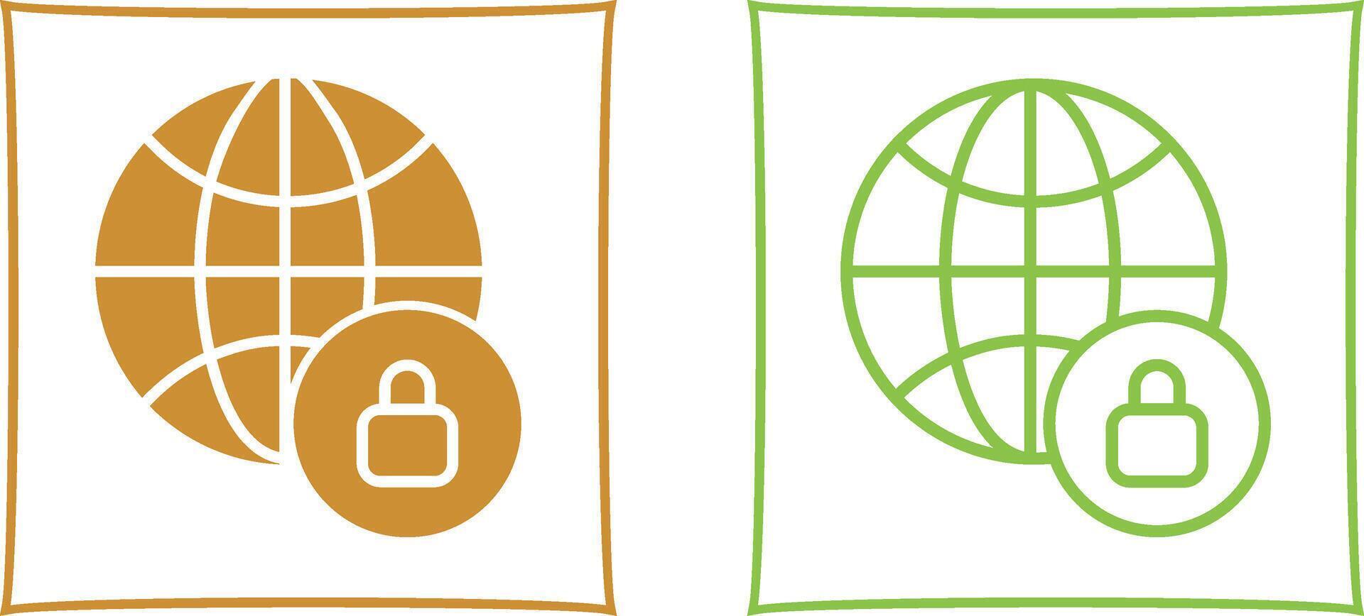 Worldwide Security Vector Icon
