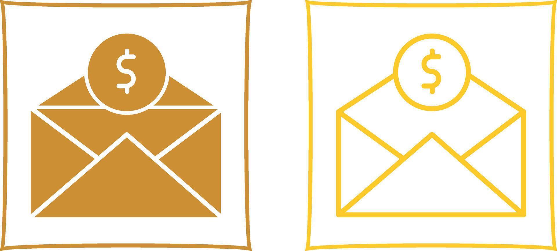 Mail Coin Vector Icon