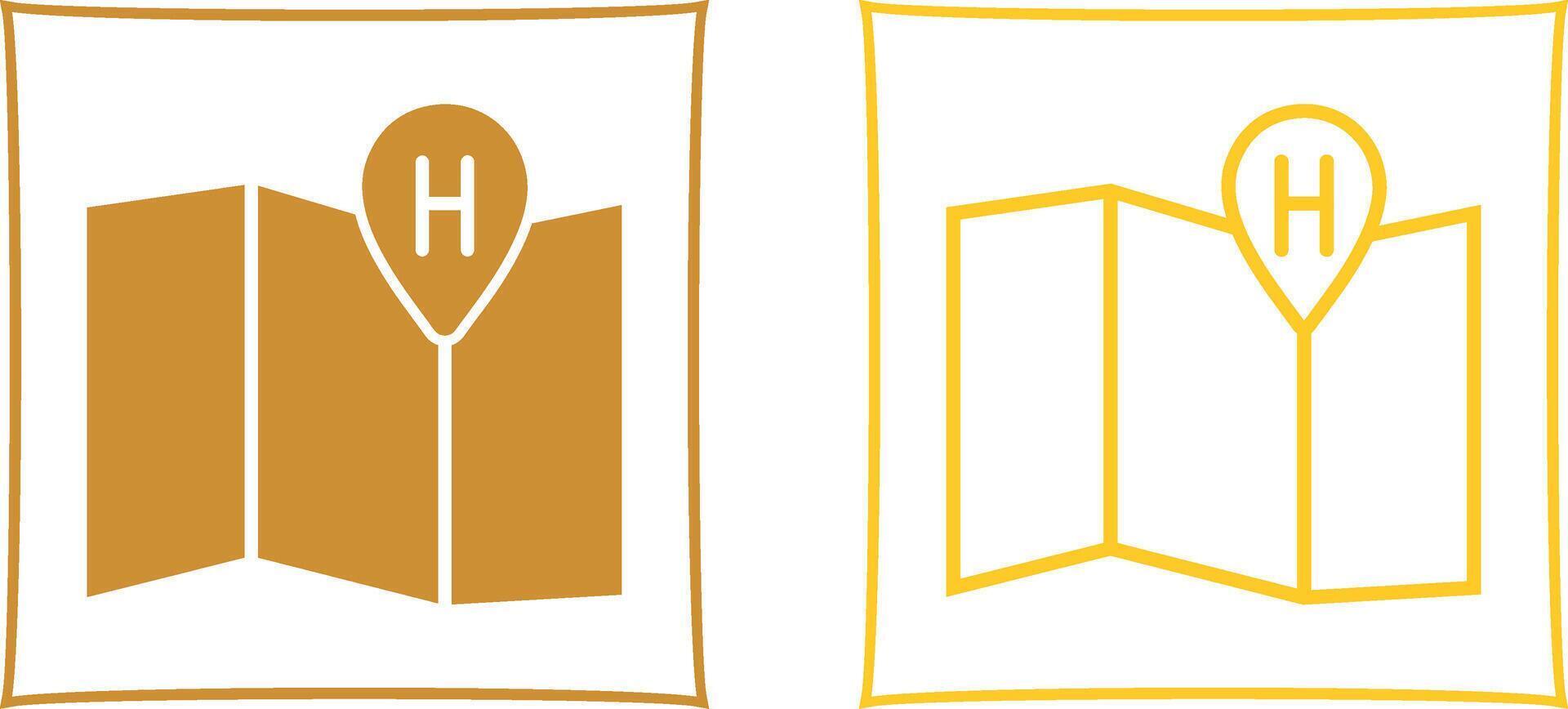 Hotel Location Vector Icon