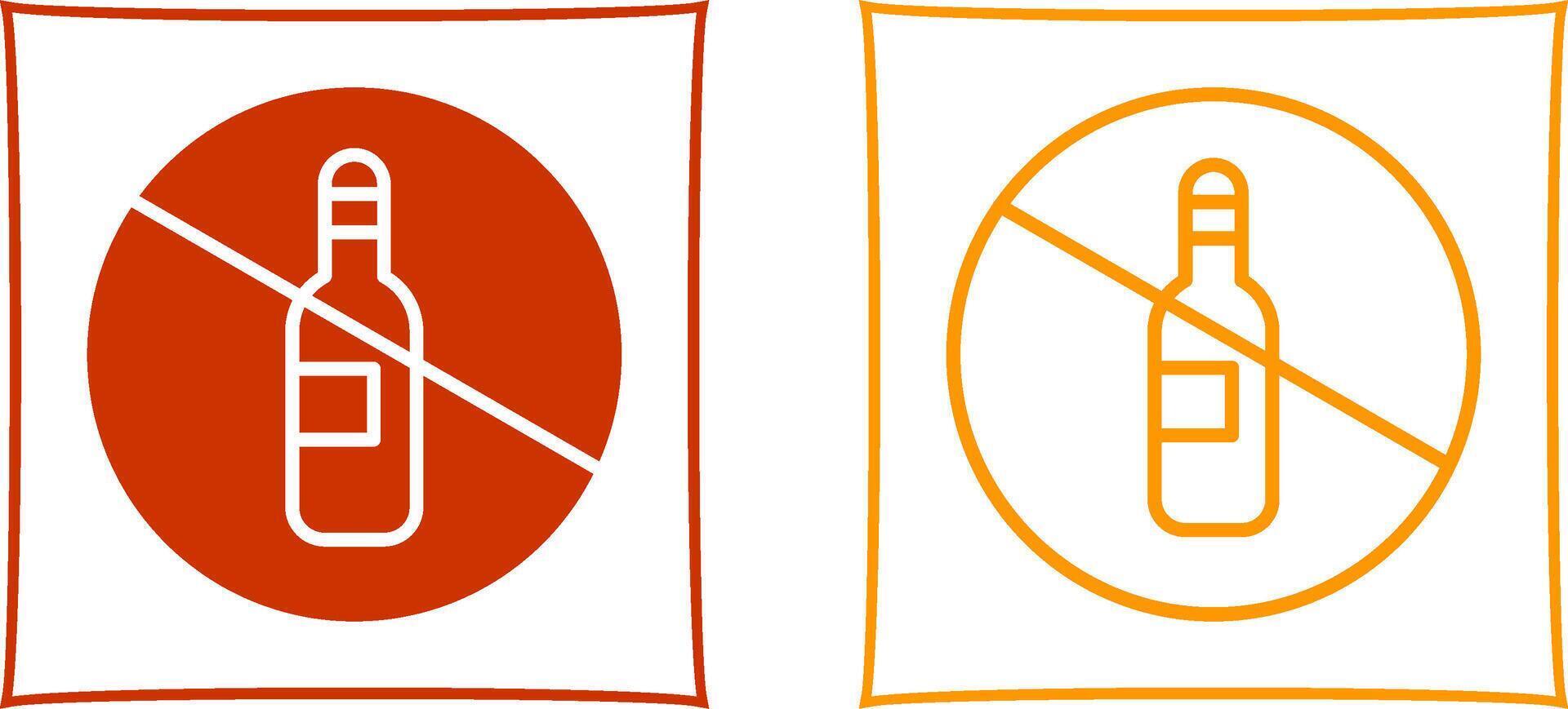 No Drinking Vector Icon
