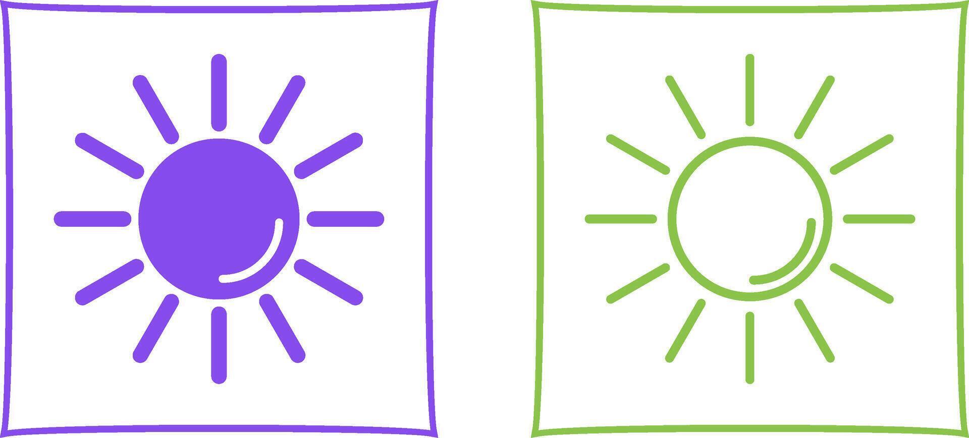 UV Radiation Vector Icon