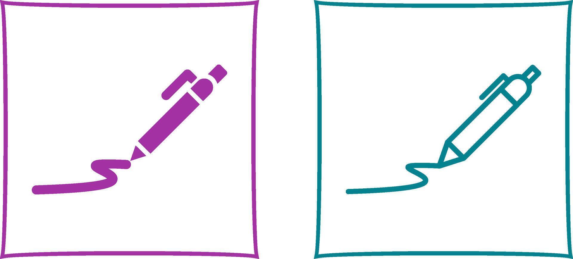 Draw Curve Vector Icon