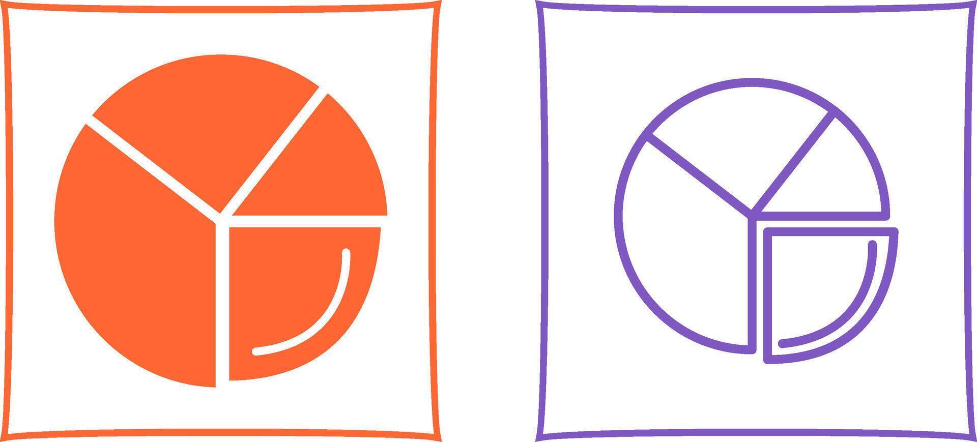 Pie Chart Analysis Vector Icon