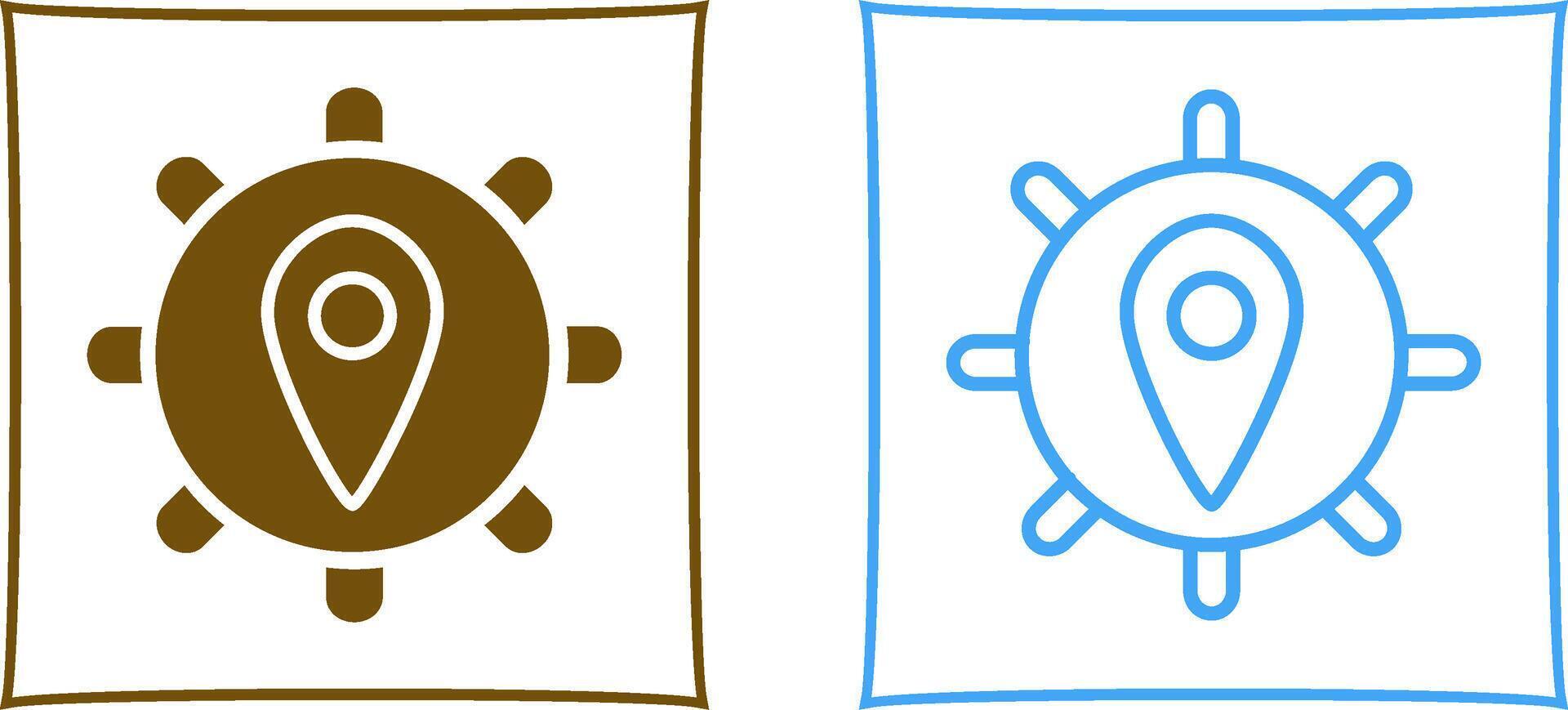 Location Settings Vector Icon