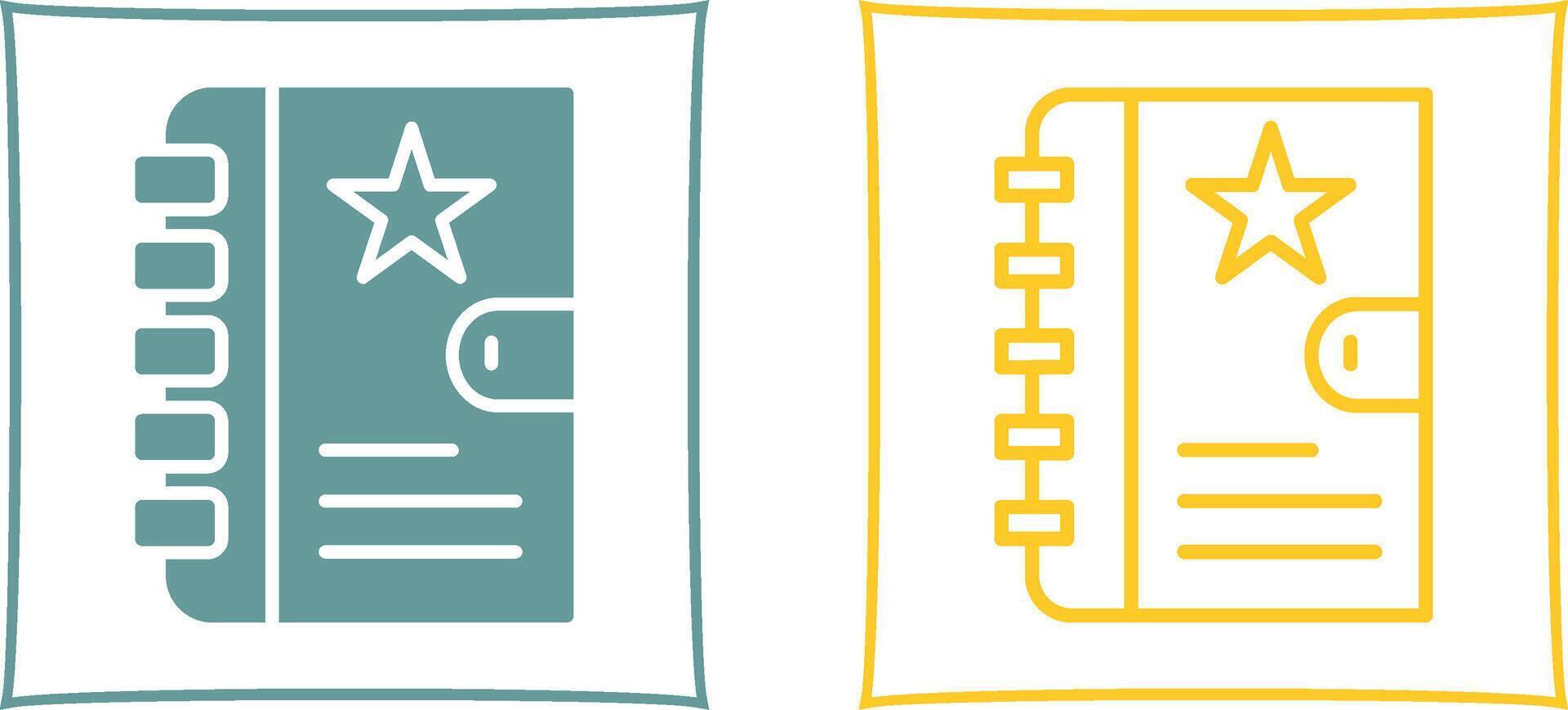 Diary Vector Icon