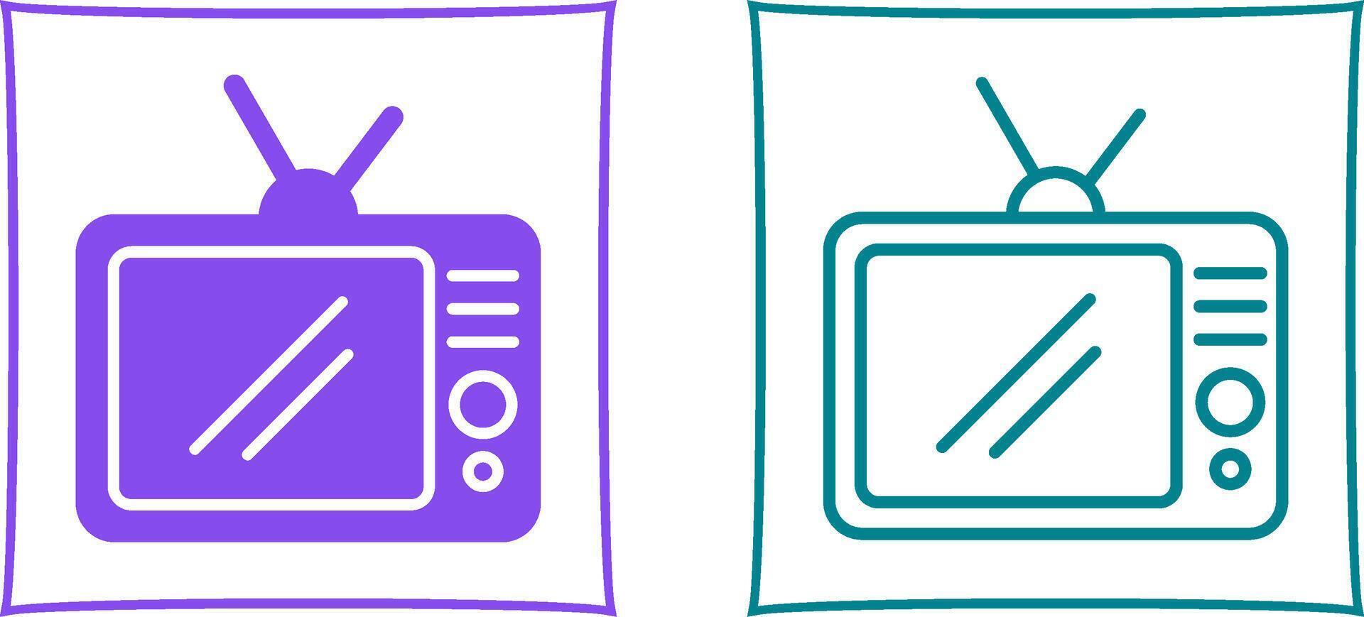 TV Set Vector Icon