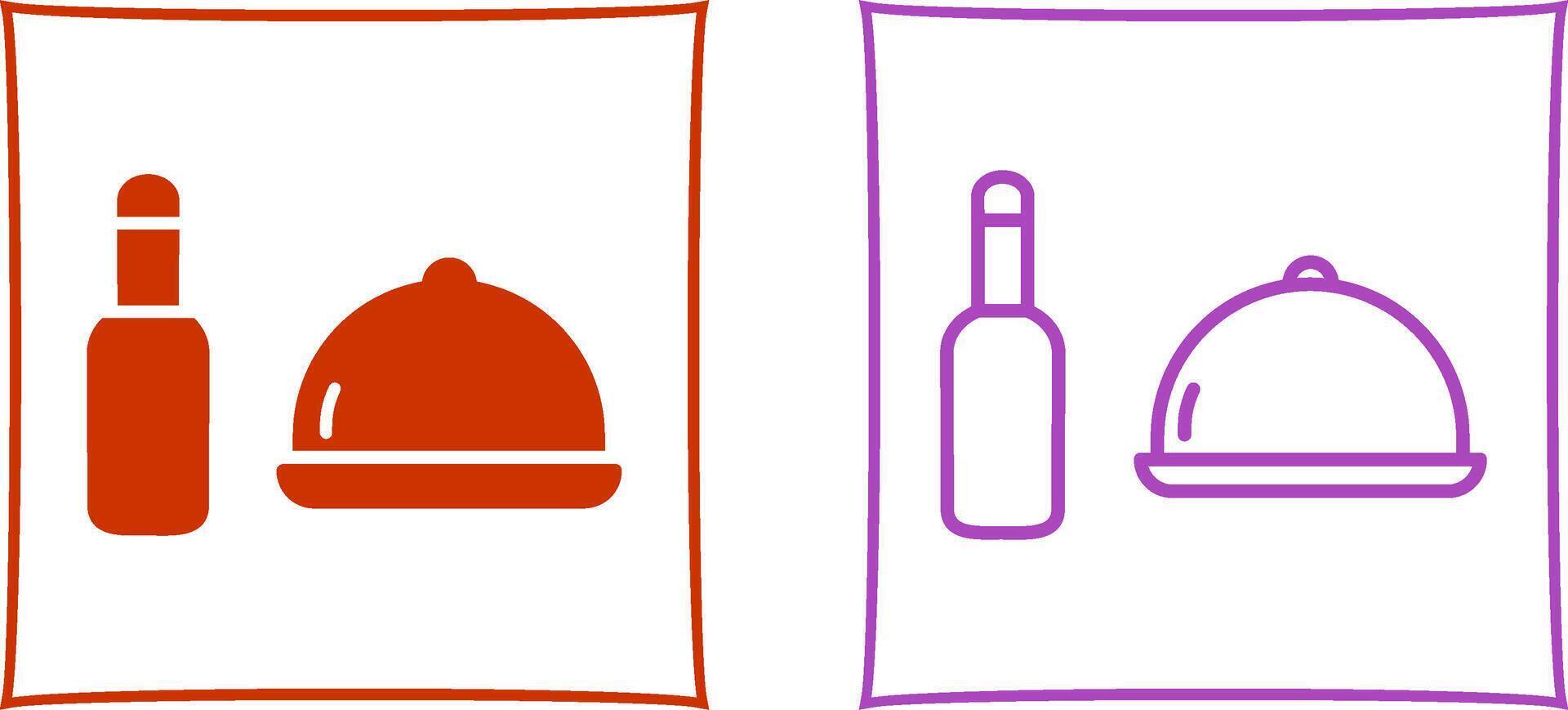 Food and Beer Vector Icon