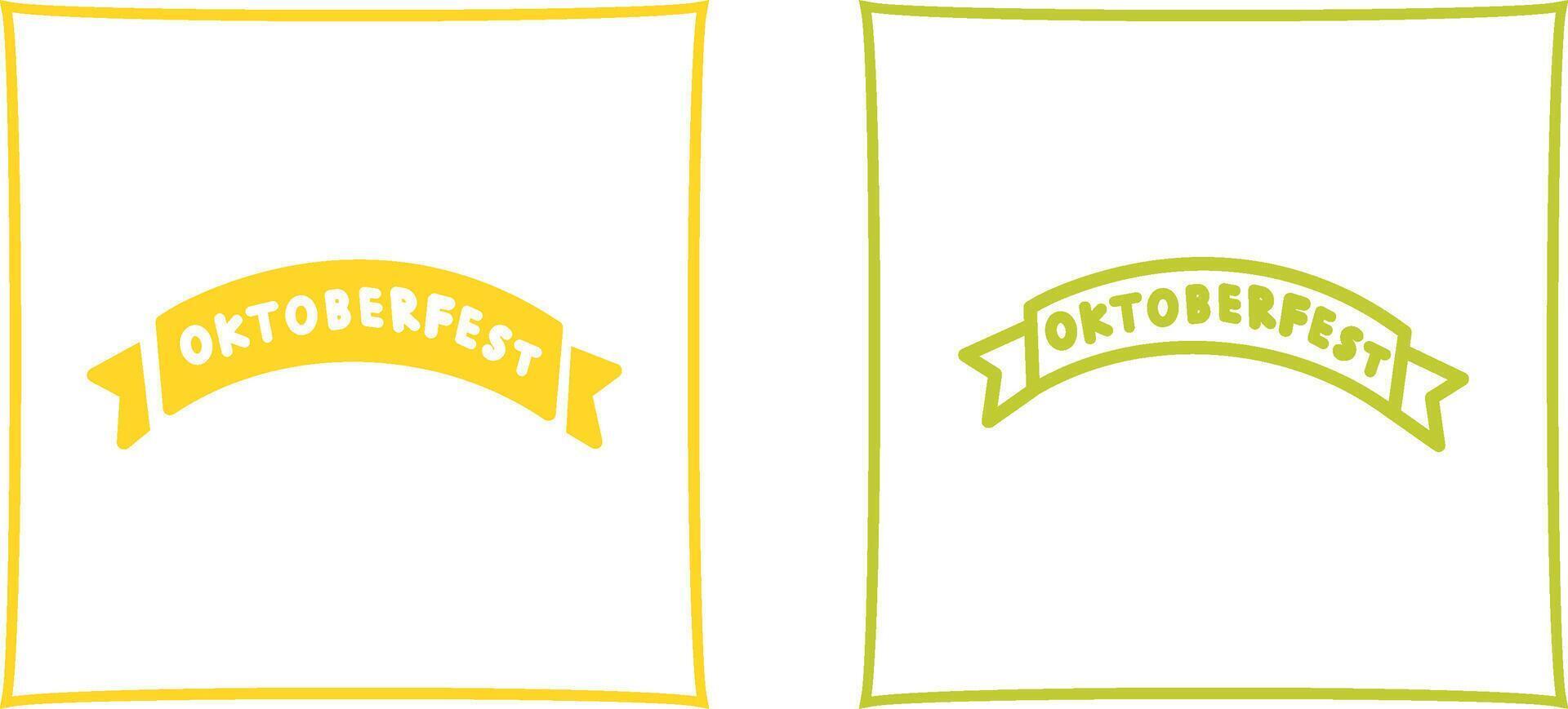 Oktoberfest Banner Vector Icon