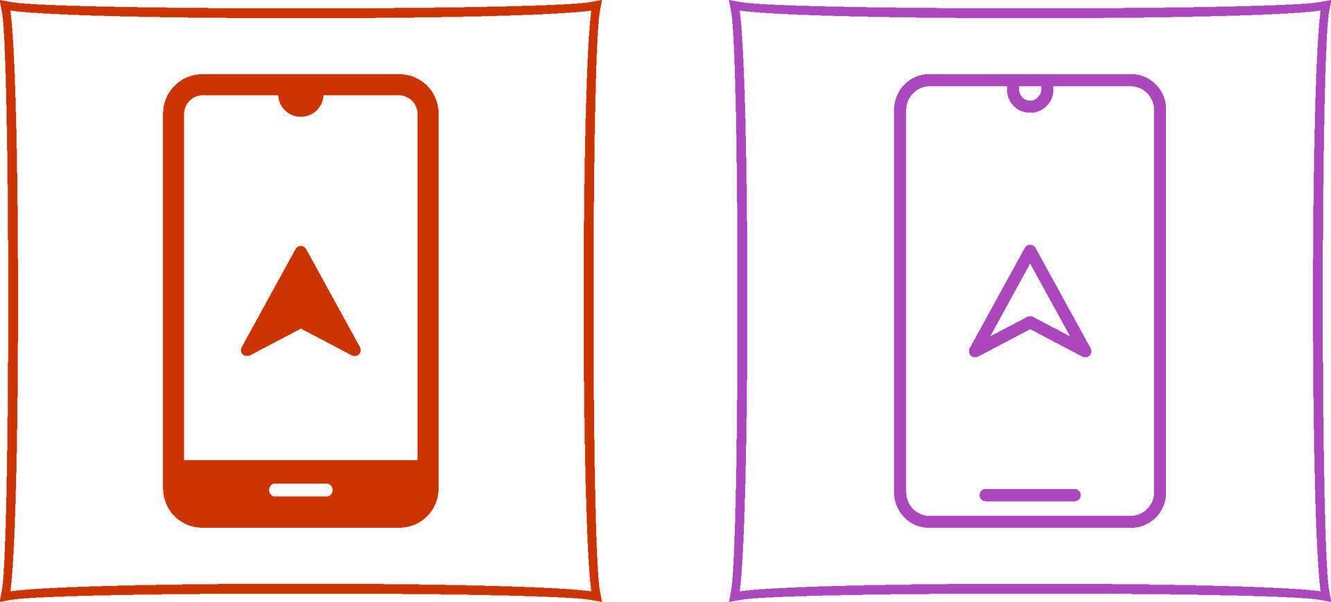 Mobile GPS Vector Icon