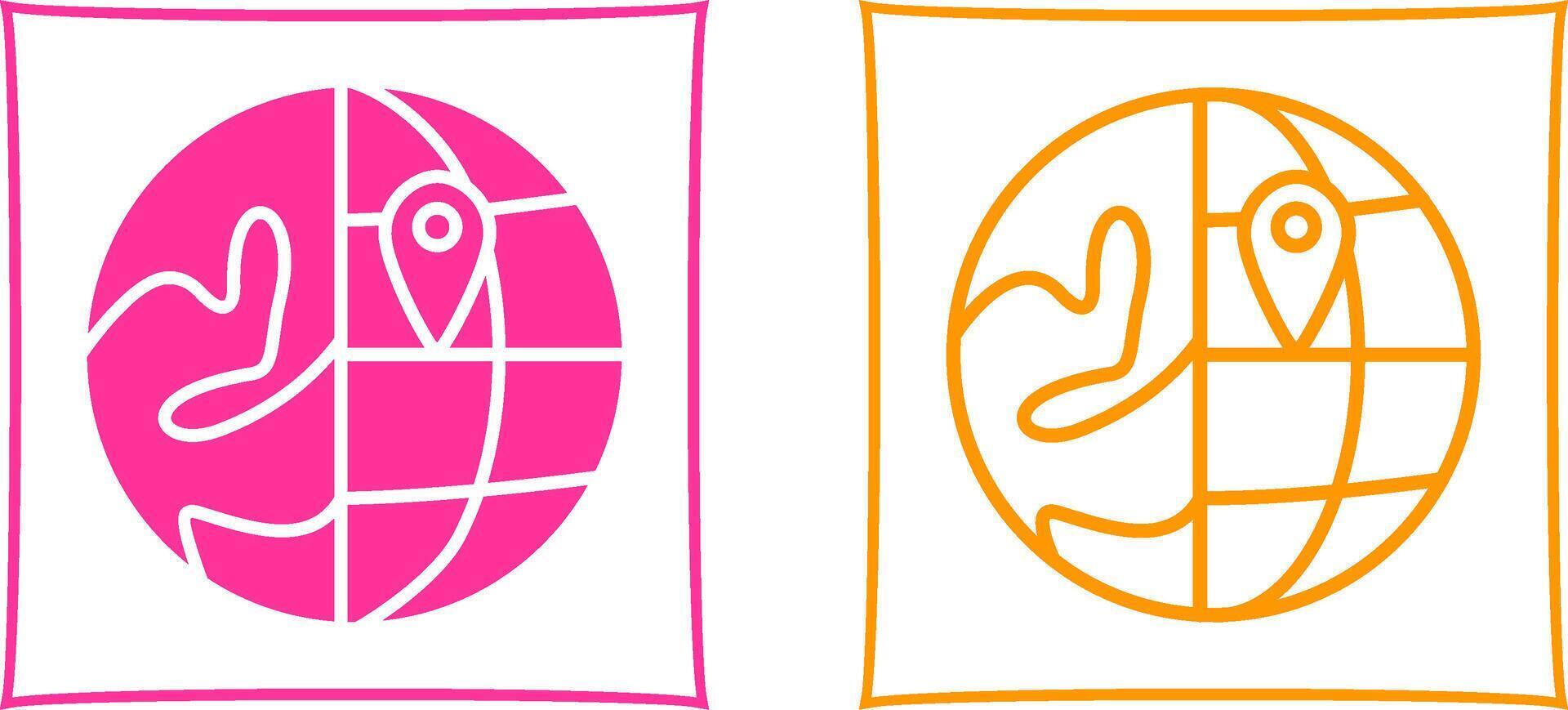 Location on Earth Vector Icon