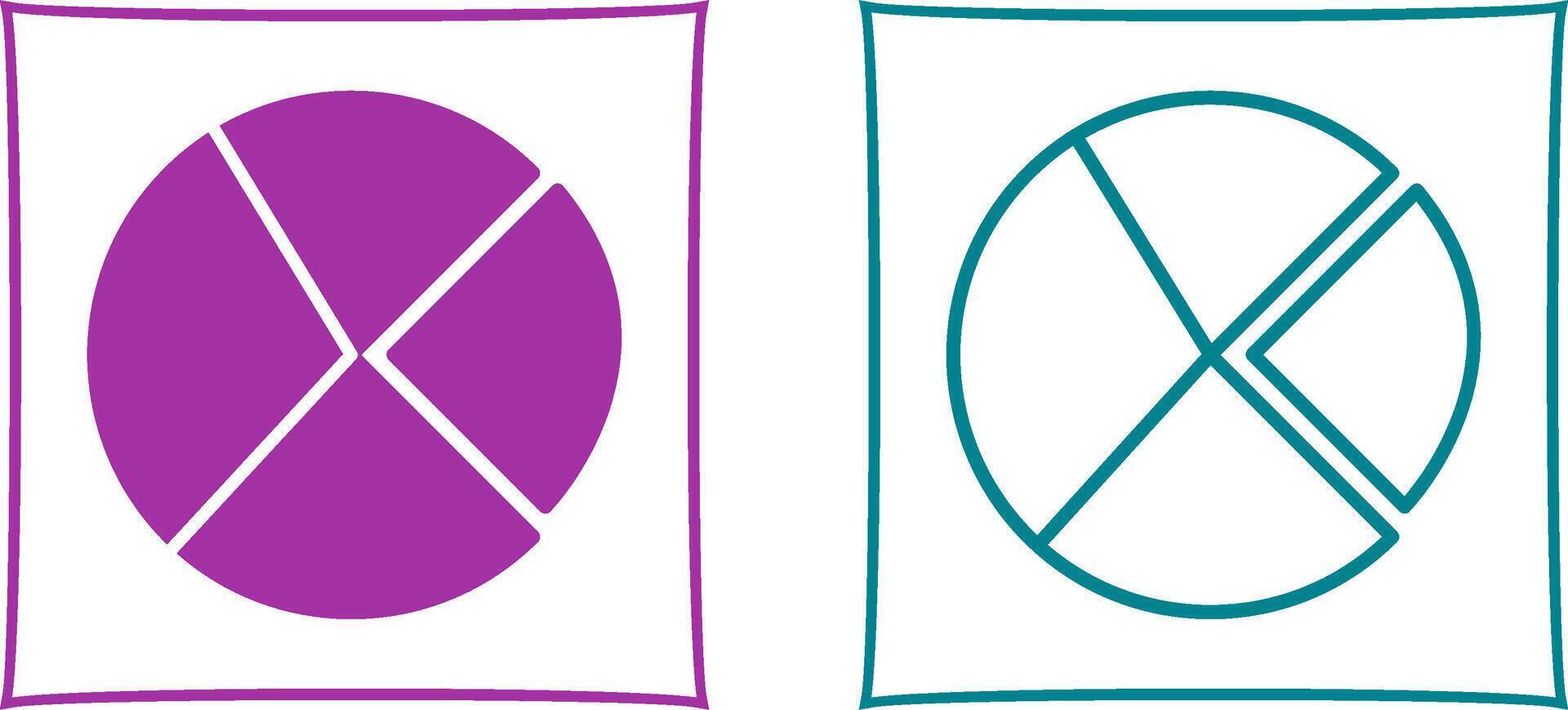 Pie Chart Vector Icon