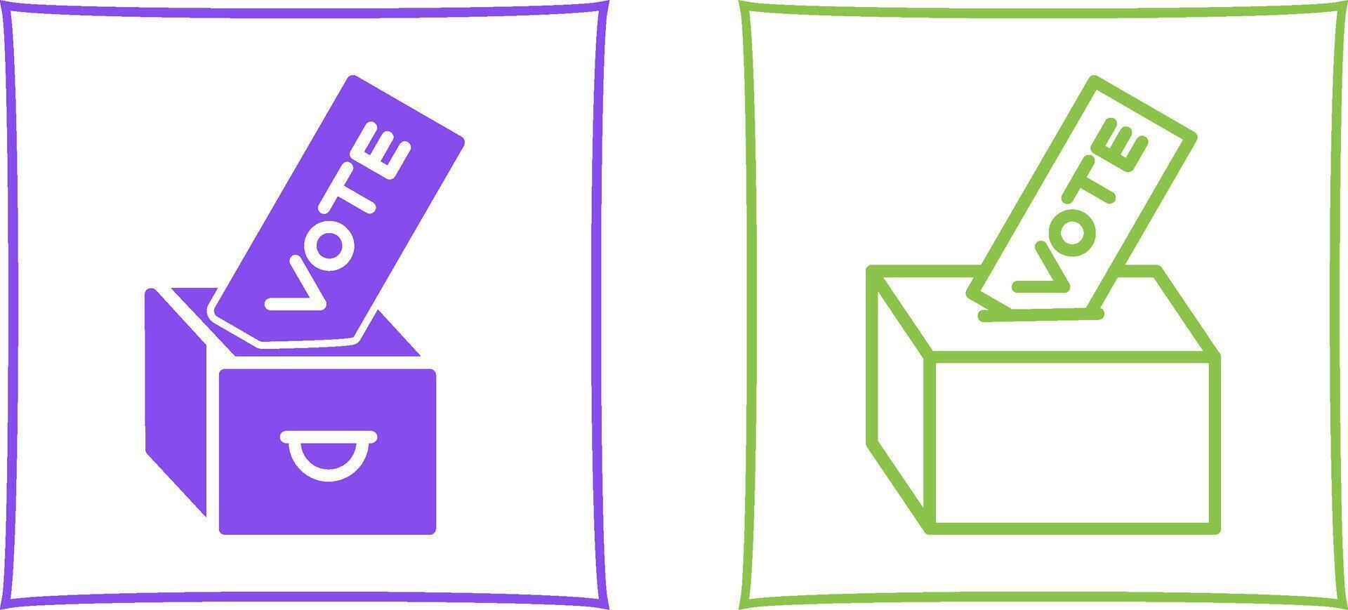 Giving Vote Vector Icon