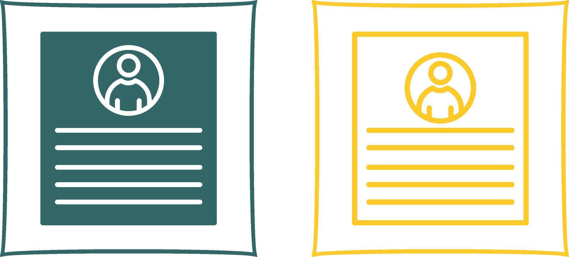 Client Profile Vector Icon