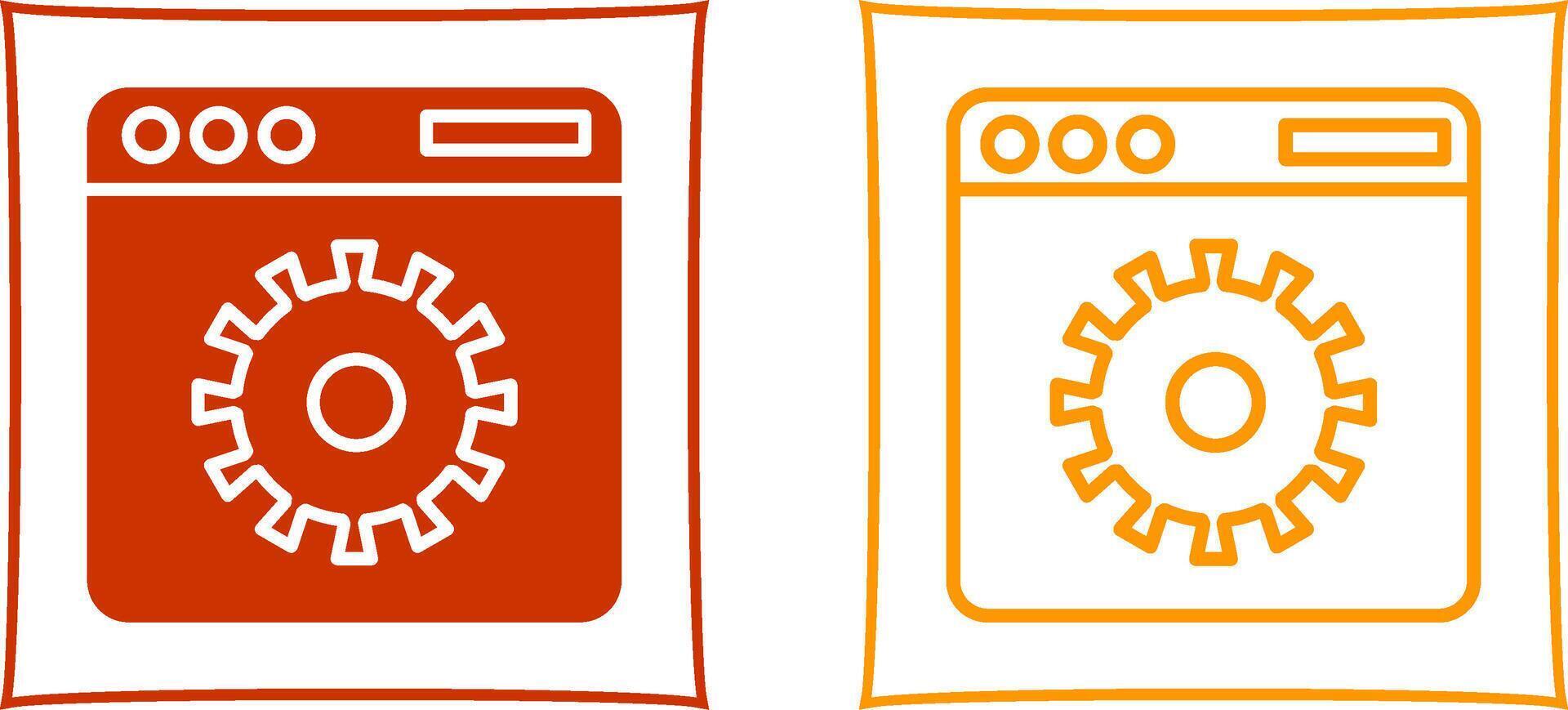 Website Settings Vector Icon