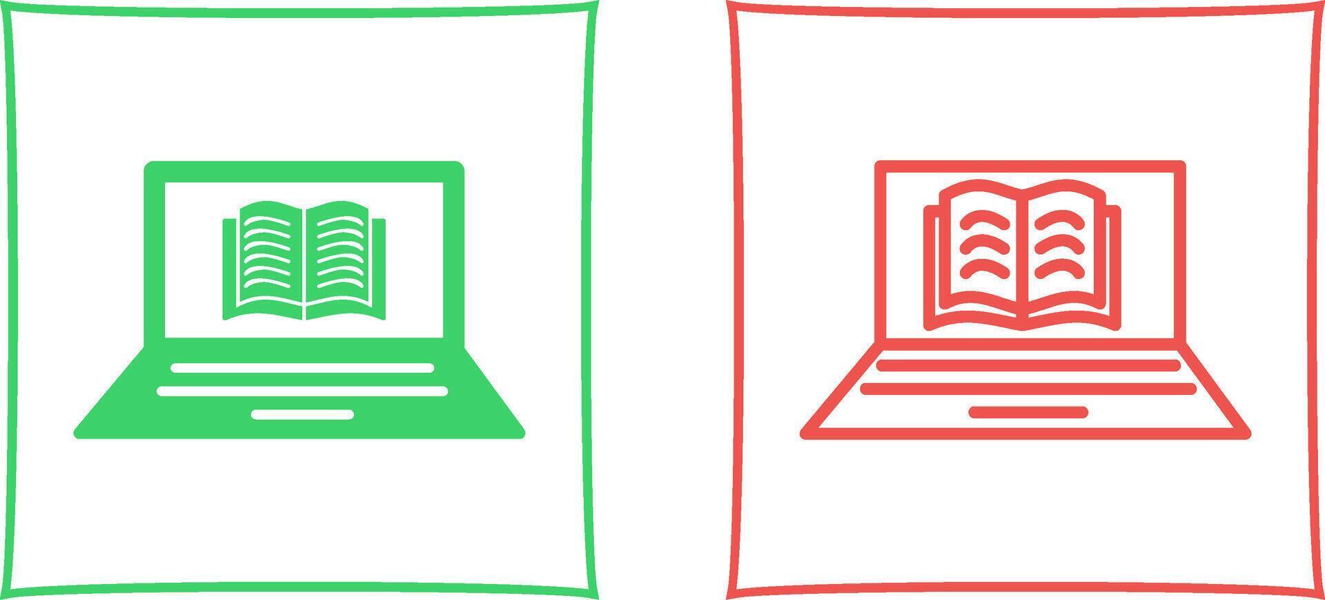 Online Books Vector Icon