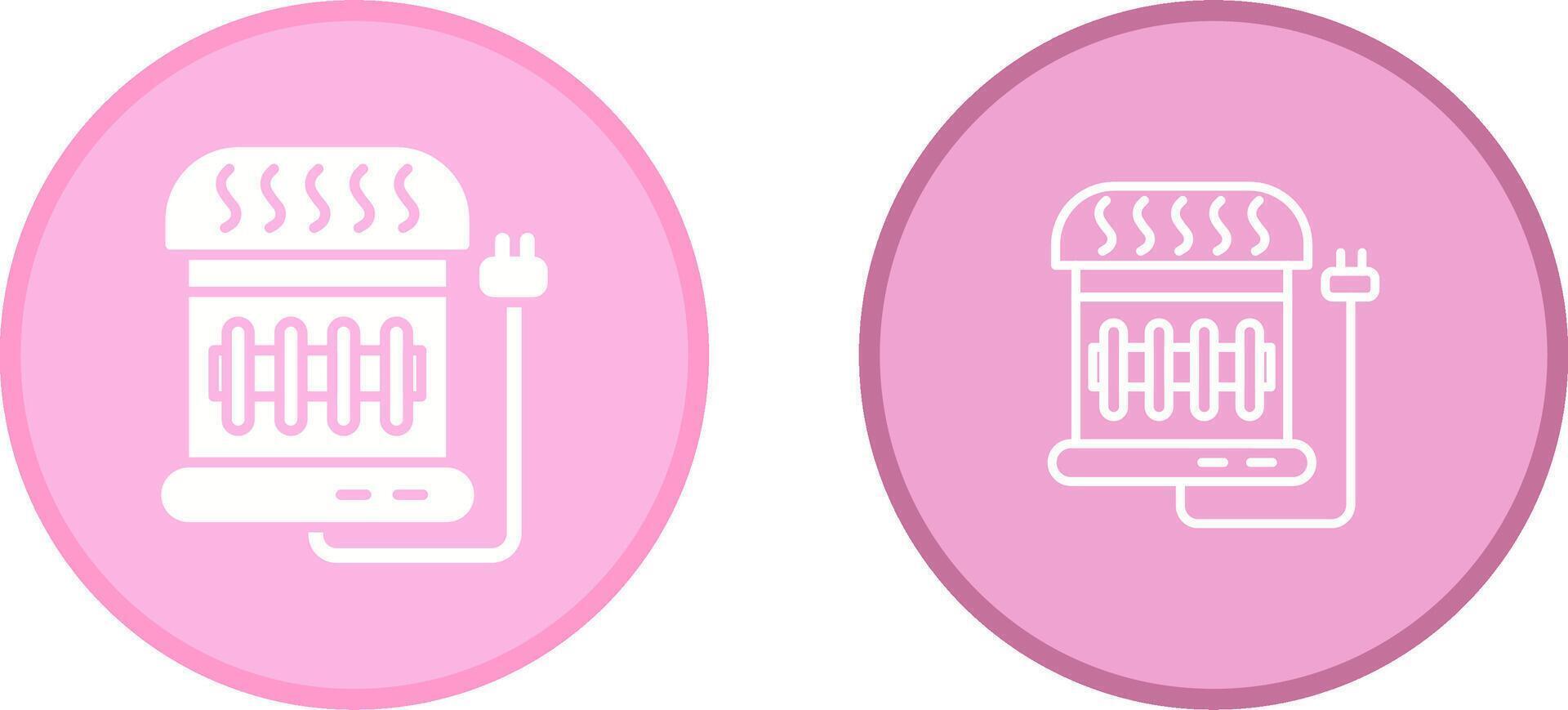 Electric Heater Vector Icon