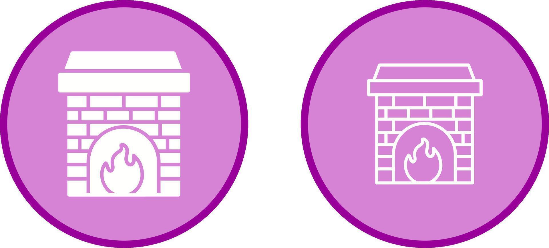 Fireplace Vector Icon