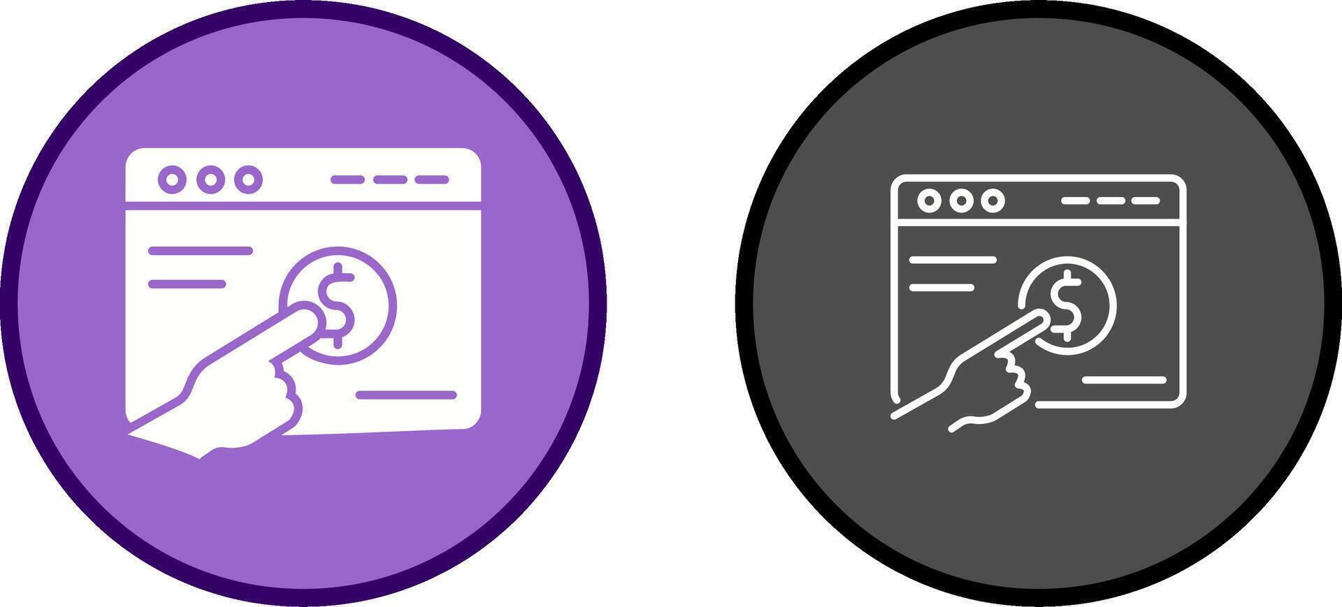 Pay Per Click Vector Icon