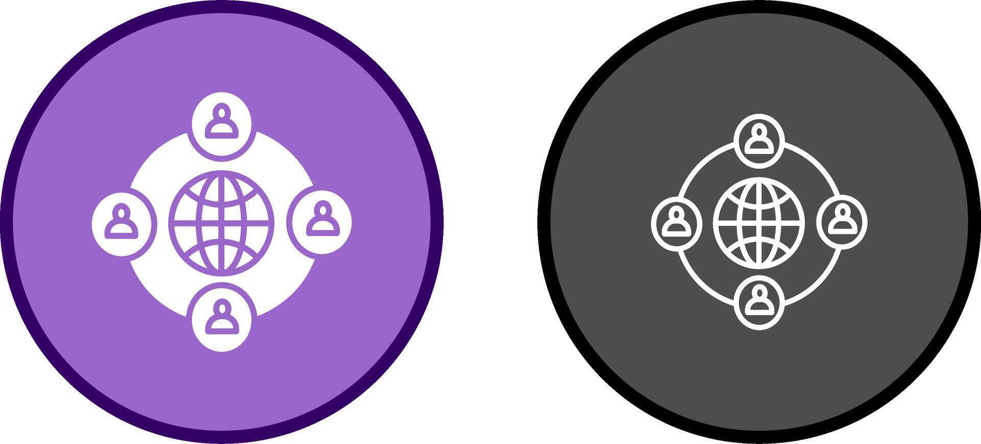Company Network Vector Icon