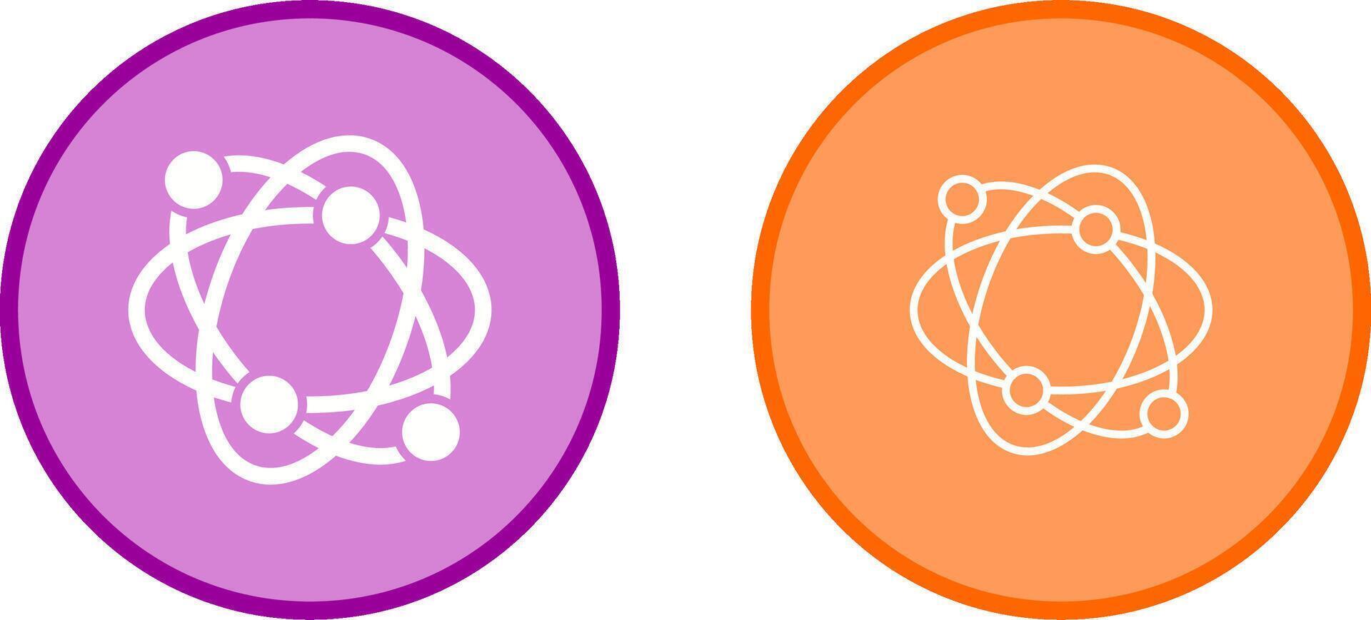 Atomic Structure Vector Icon