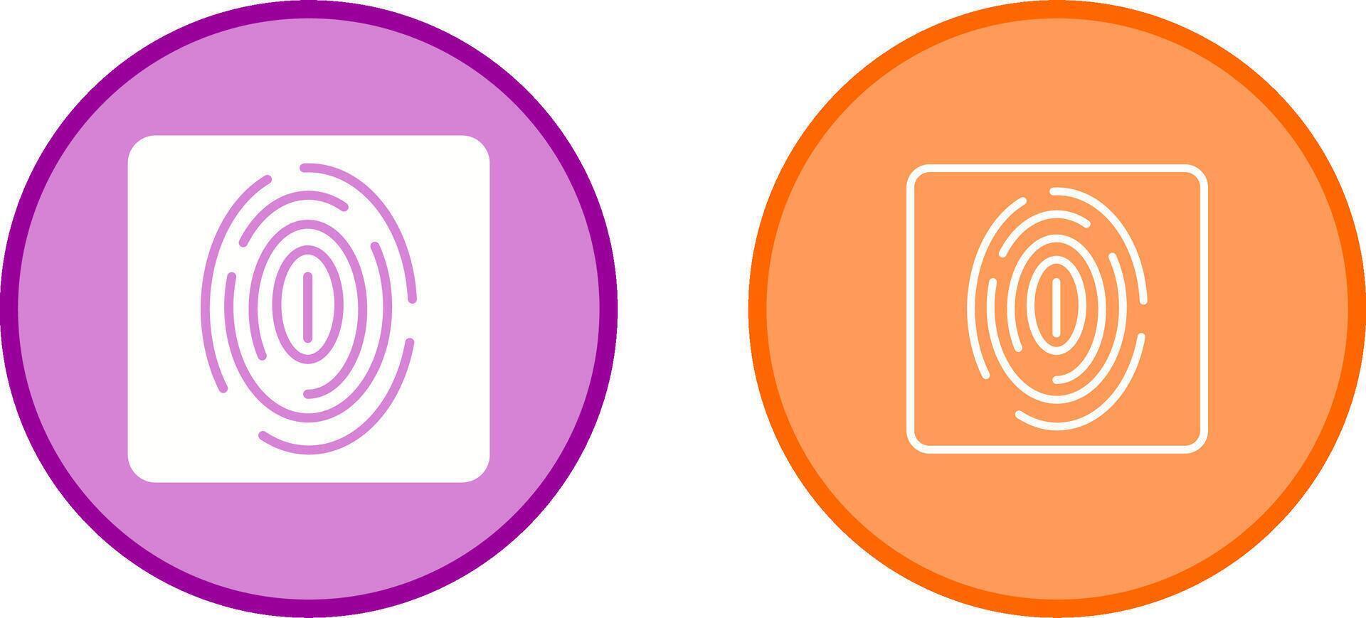 Fingerprint Vector Icon