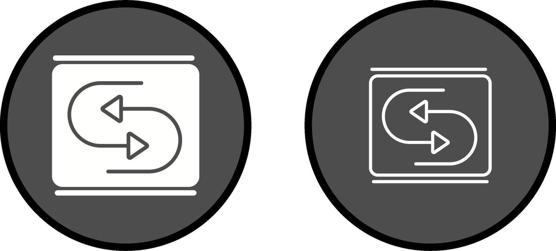 Reverse Arrow Vector Icon