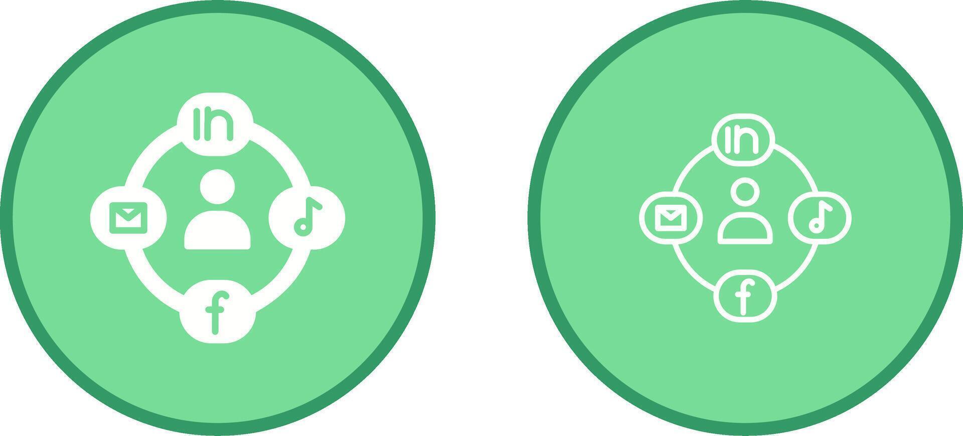 Social Circle Vector Icon