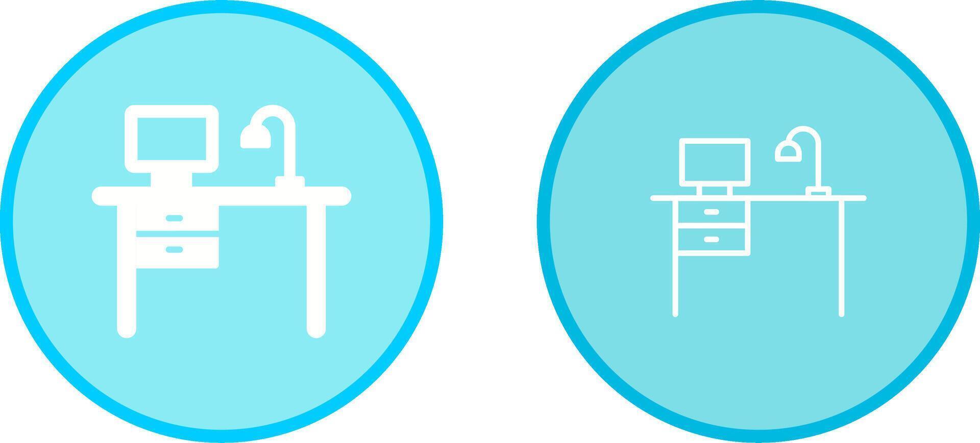 Working Desk Vector Icon