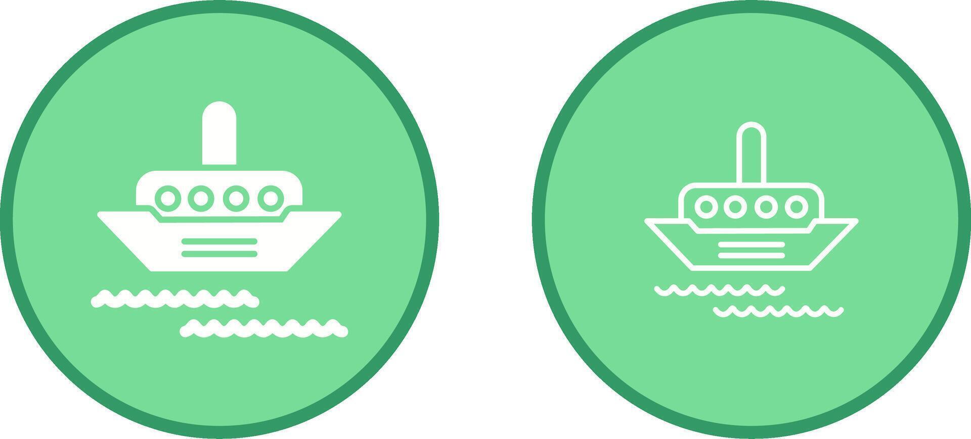 Steamship Vector Icon