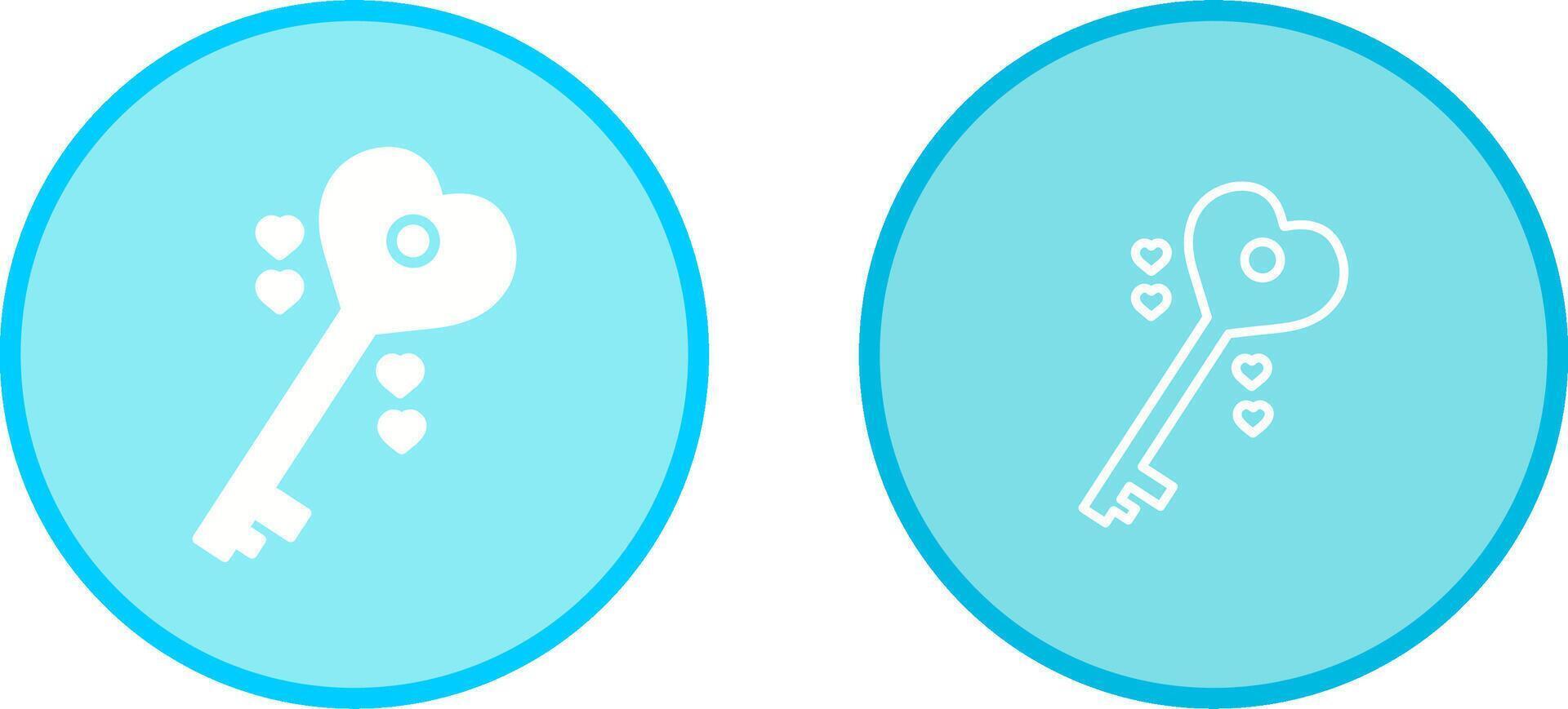 Love Key Vector Icon