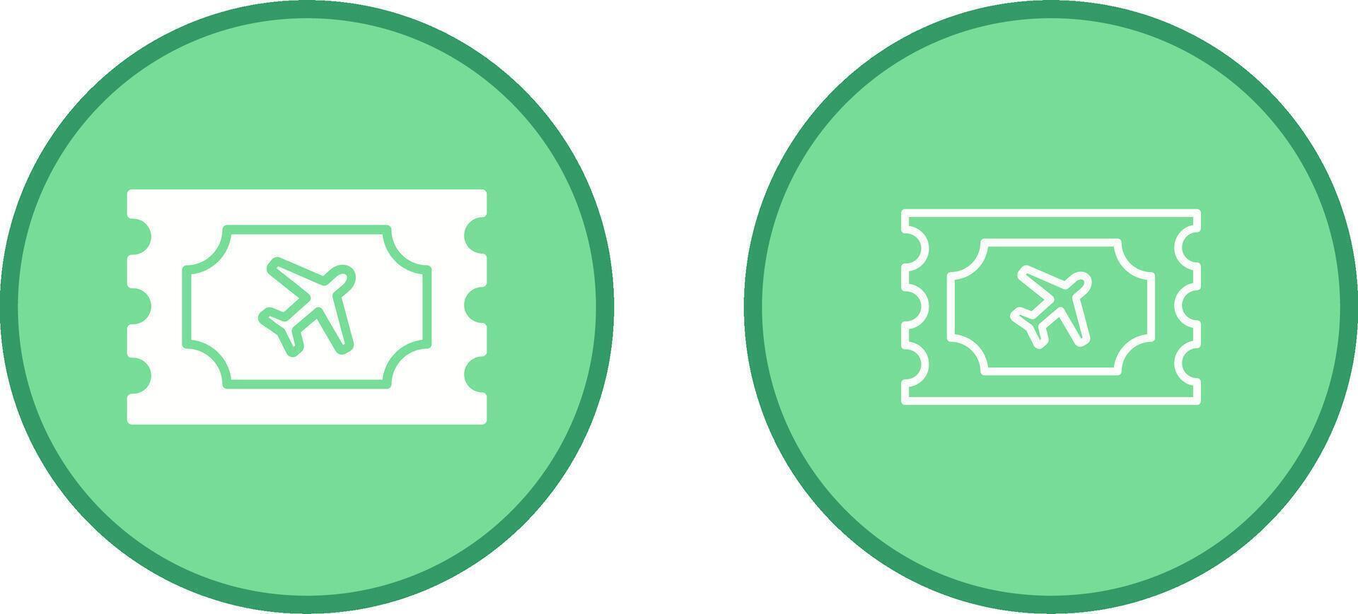 Plane Tickets Vector Icon