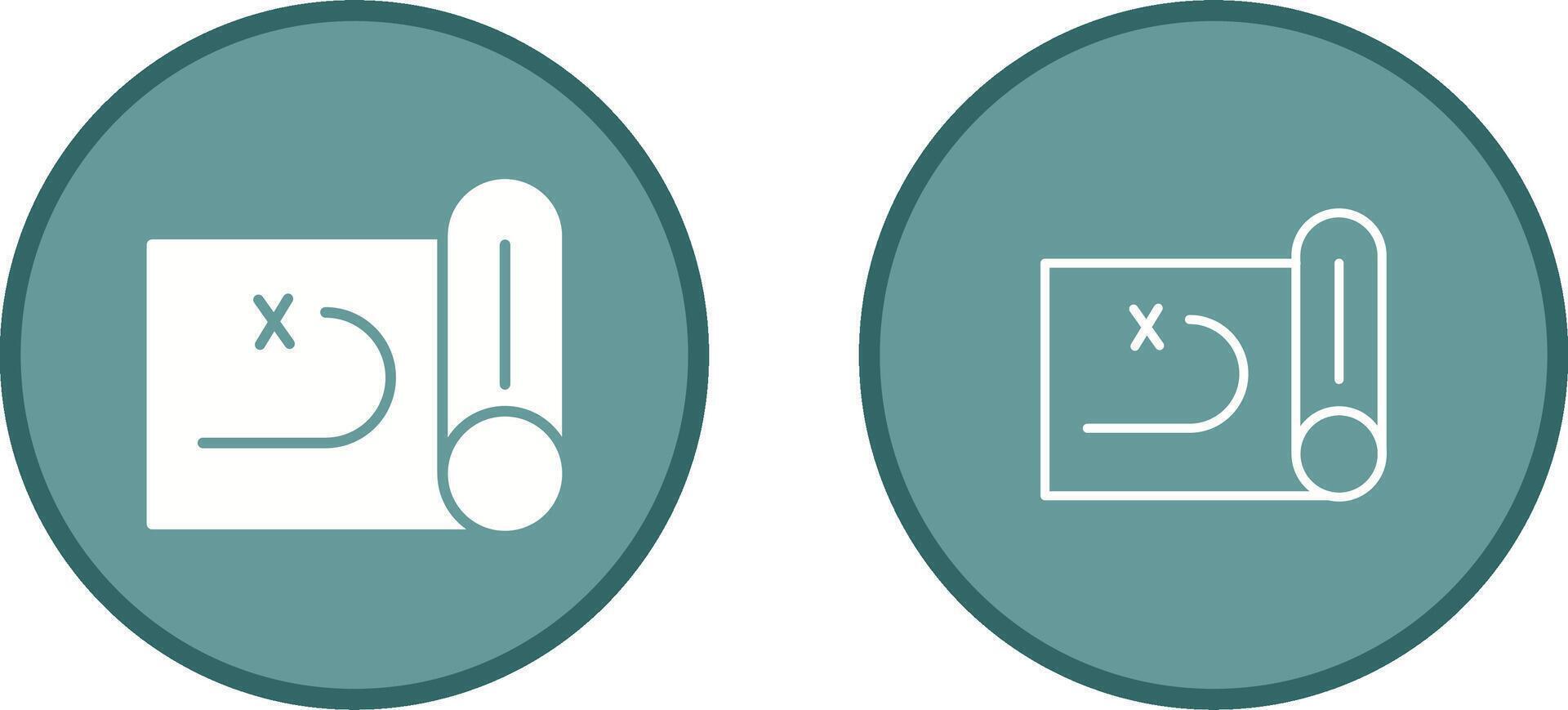 Treasure Map Vector Icon
