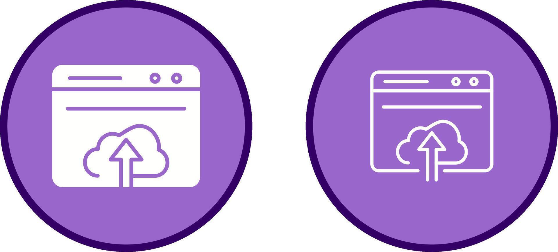 Upload Web Vector Icon