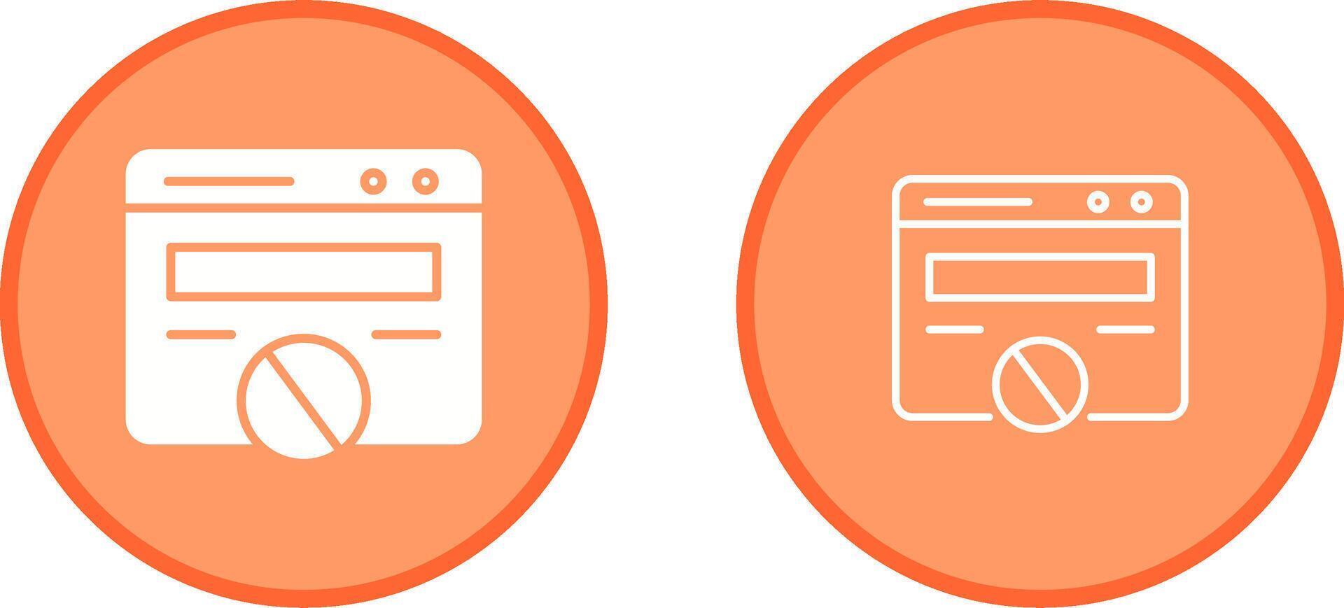 Block Website Vector Icon