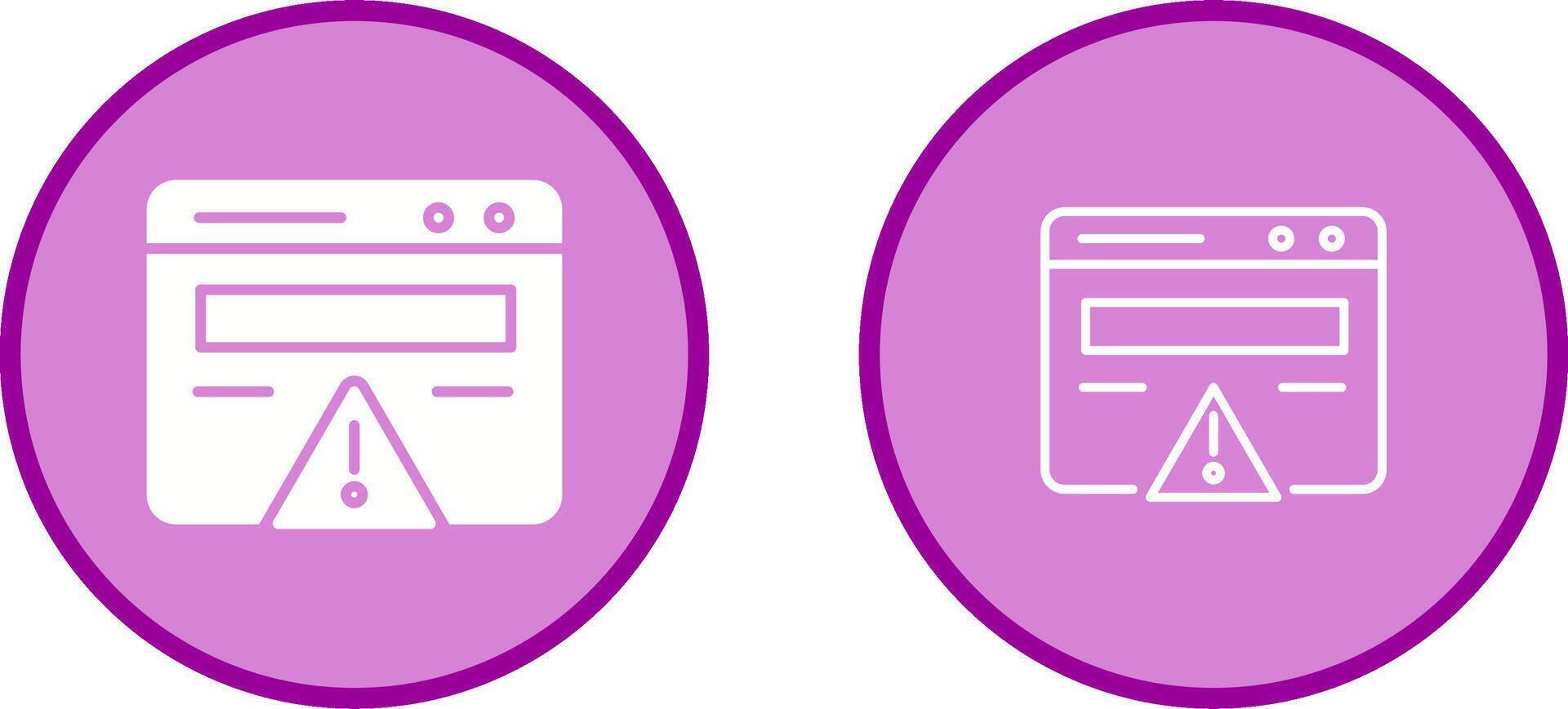 Web Error Vector Icon